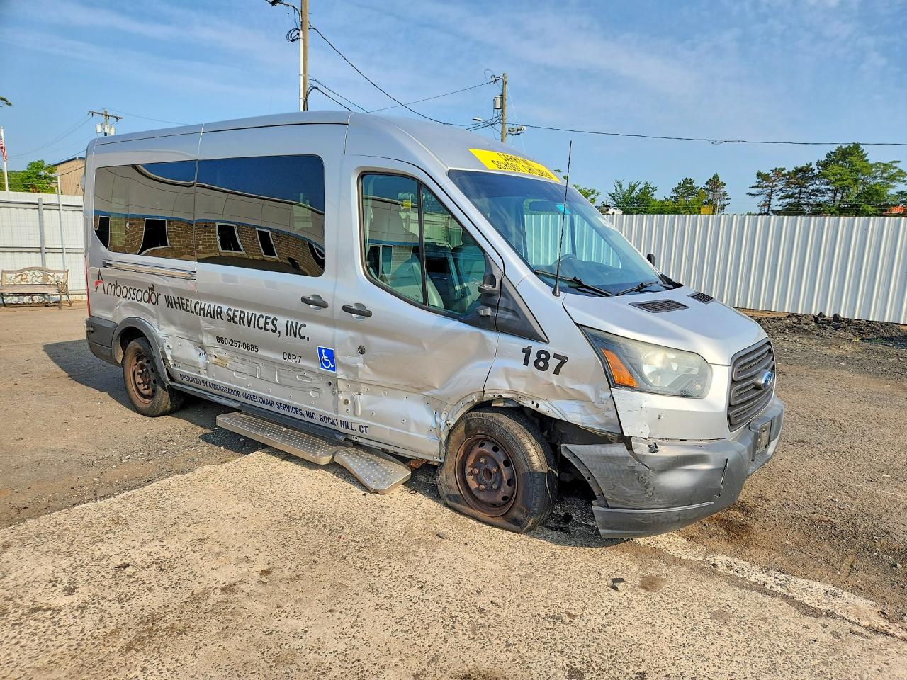 2015 Ford Transit T-350 Silver vin: 1FDZX2CM1FKA84061