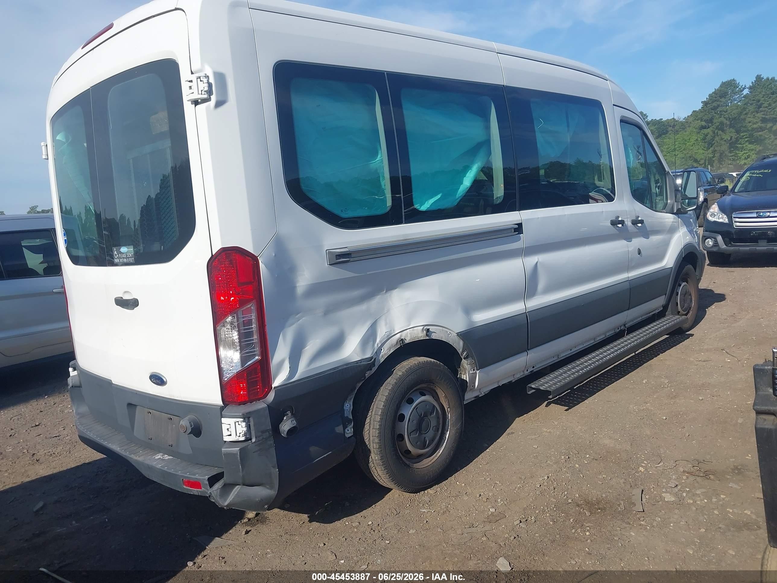 2015 Ford Transit-350 Xl/xlt White vin: 1FDZX2CM6FKB19130