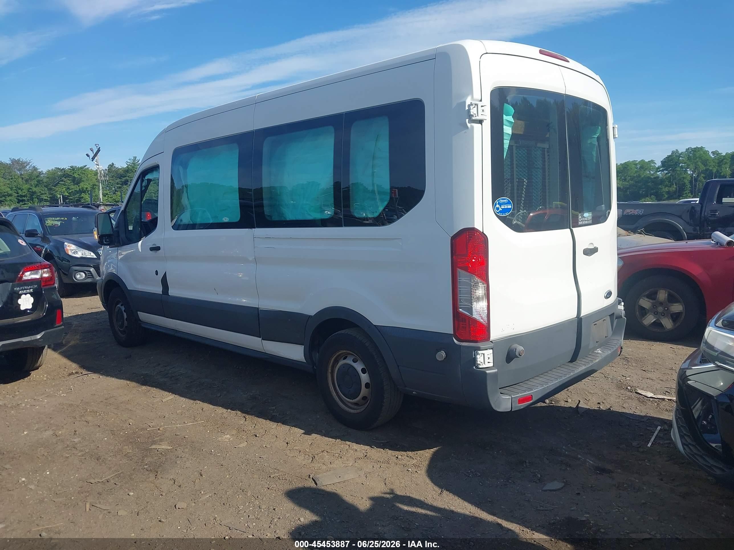 2015 Ford Transit-350 Xl/xlt White vin: 1FDZX2CM6FKB19130