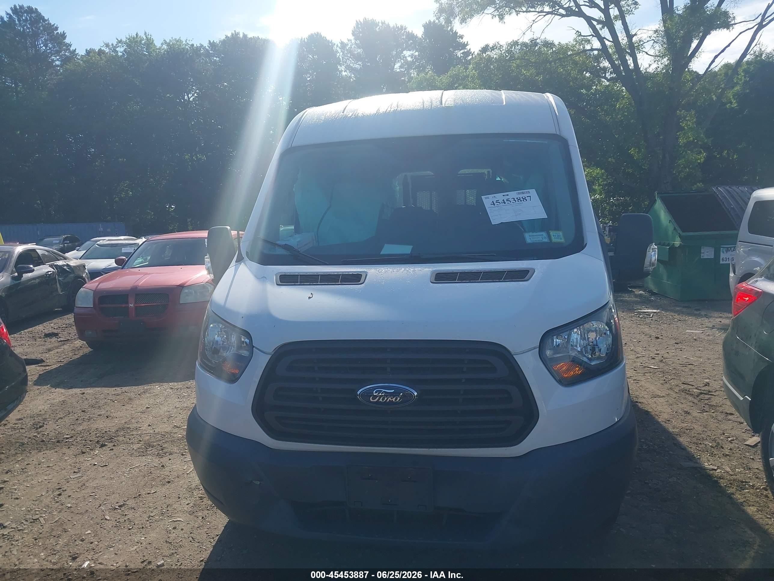 2015 Ford Transit-350 Xl/xlt White vin: 1FDZX2CM6FKB19130