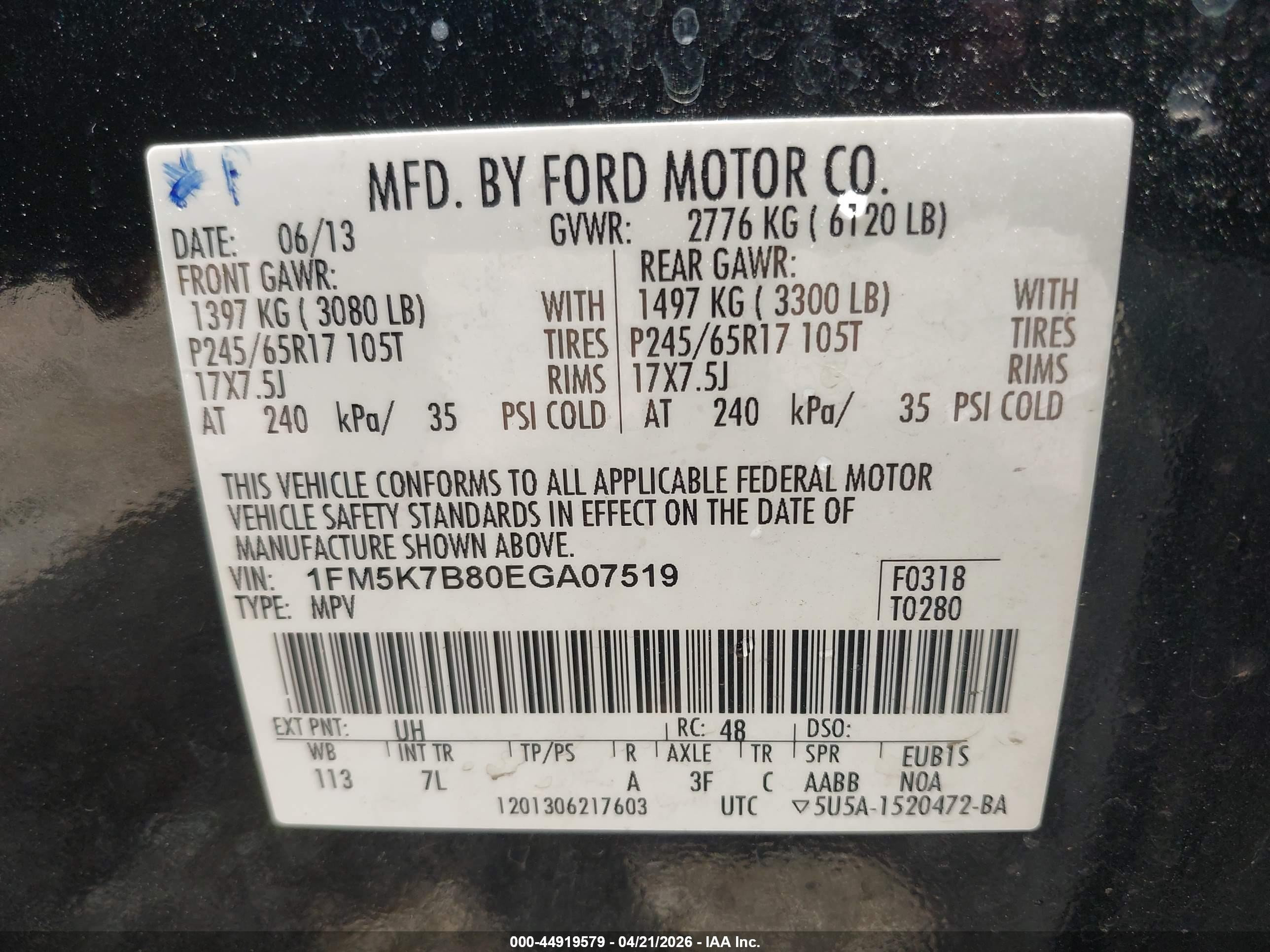 2014 Ford Explorer   Black vin: 1FM5K7B80EGA07519