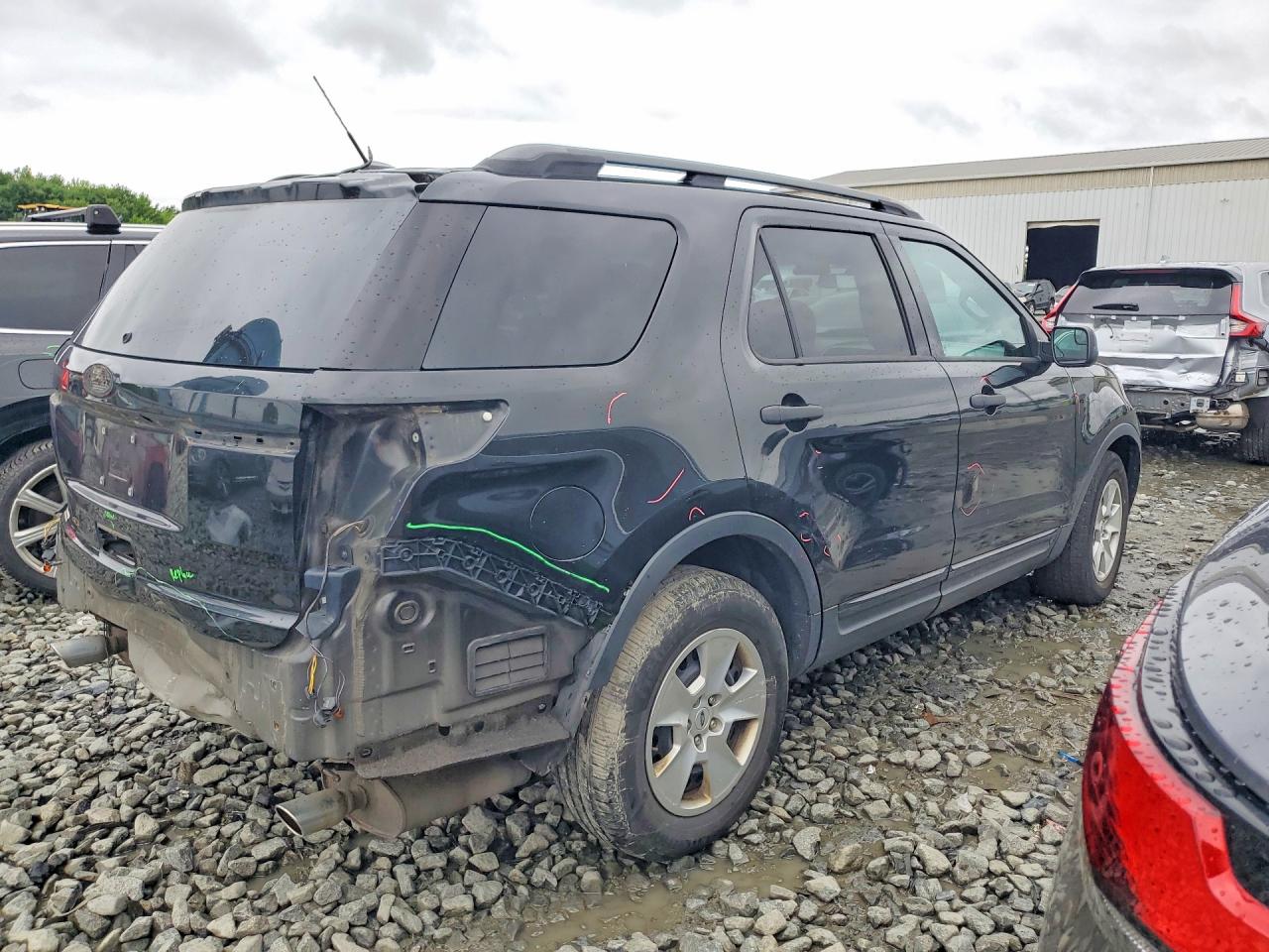 2014 Ford Explorer Black vin: 1FM5K7B80EGA95892