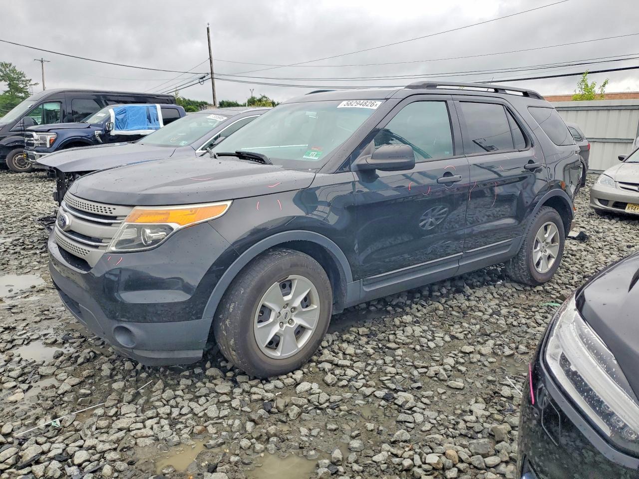 2014 Ford Explorer Black vin: 1FM5K7B80EGA95892