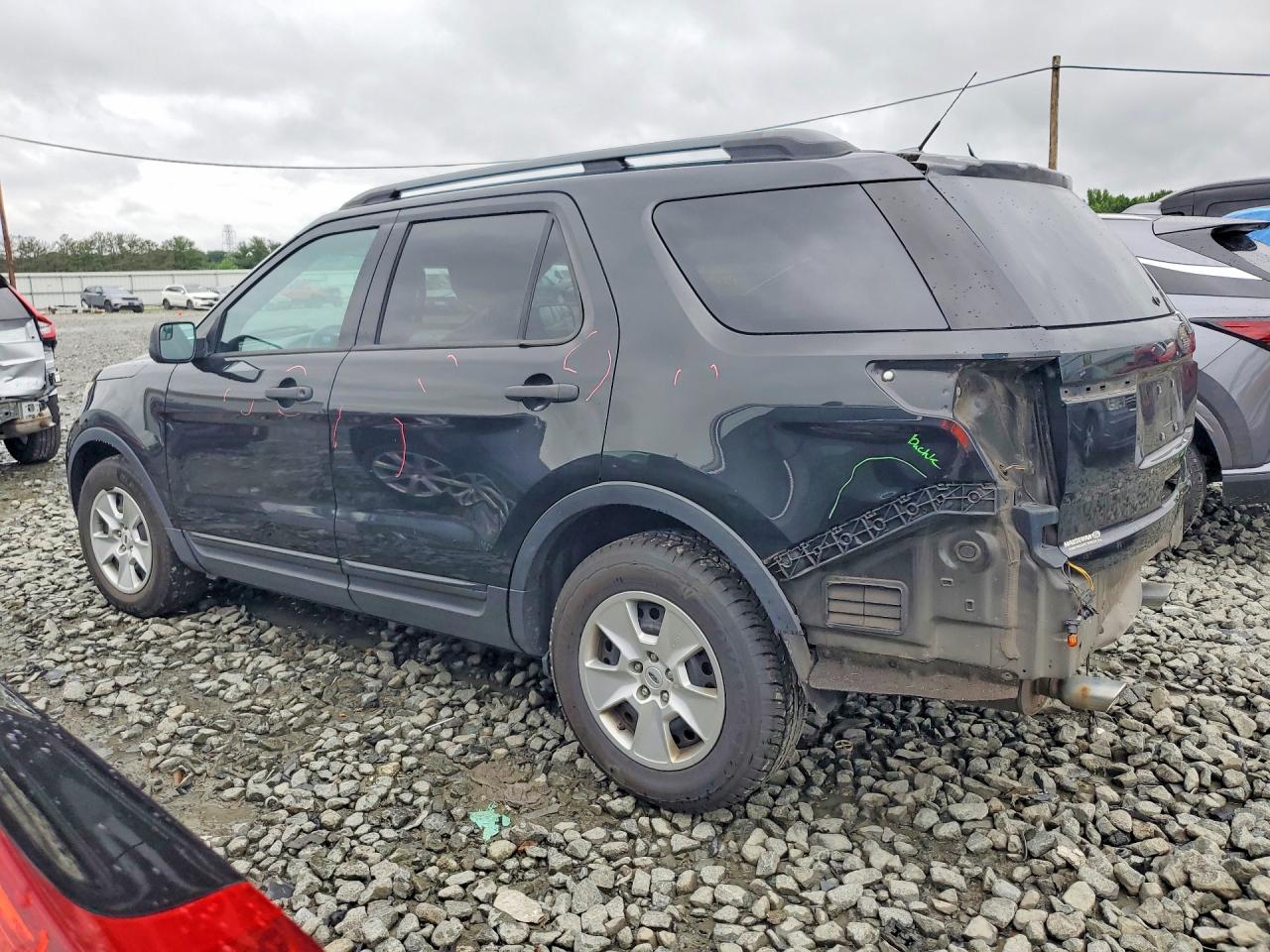 2014 Ford Explorer Black vin: 1FM5K7B80EGA95892