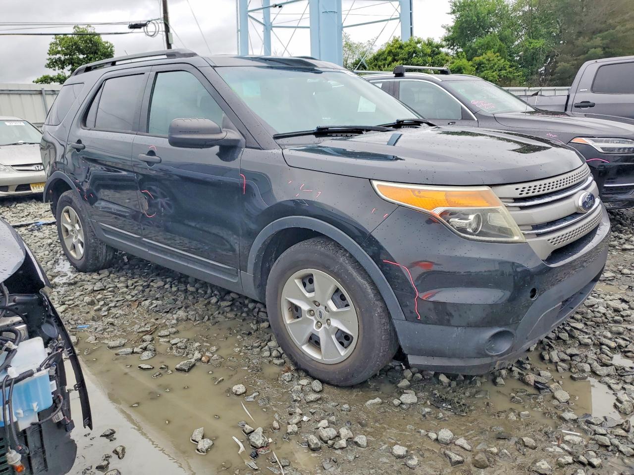 2014 Ford Explorer Black vin: 1FM5K7B80EGA95892