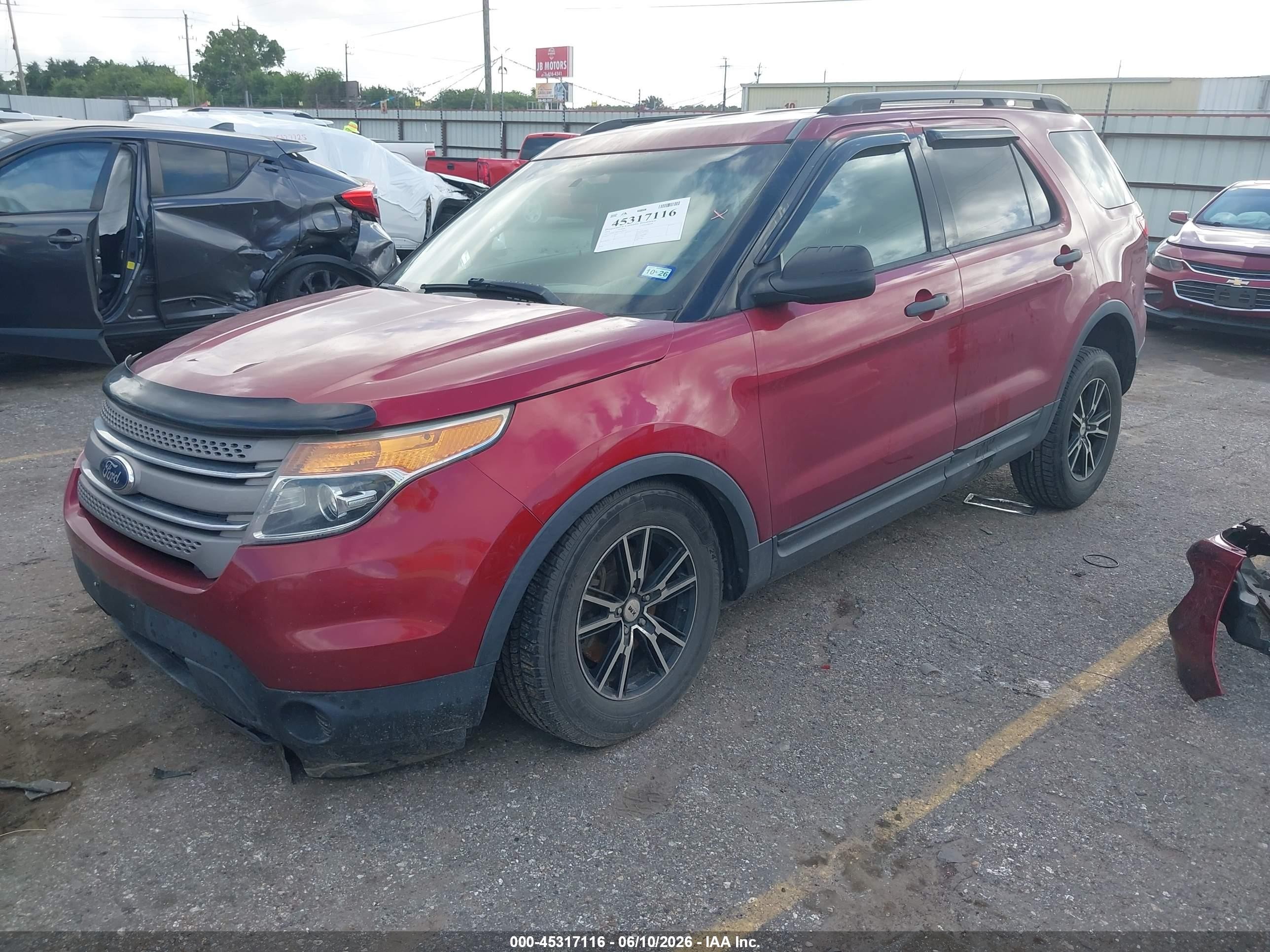 2014 Ford Explorer   Red vin: 1FM5K7B81EGA88725