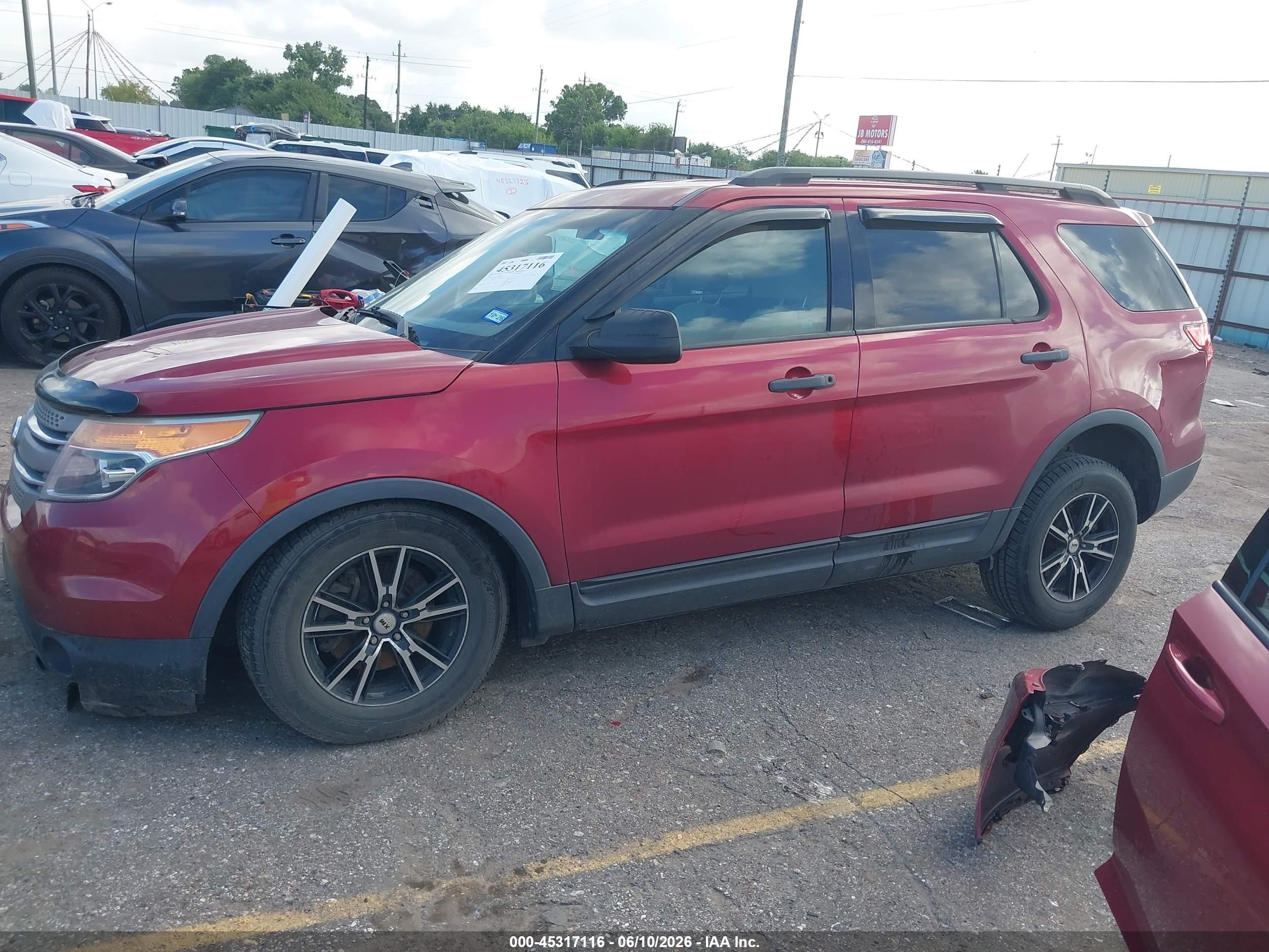2014 Ford Explorer   Red vin: 1FM5K7B81EGA88725