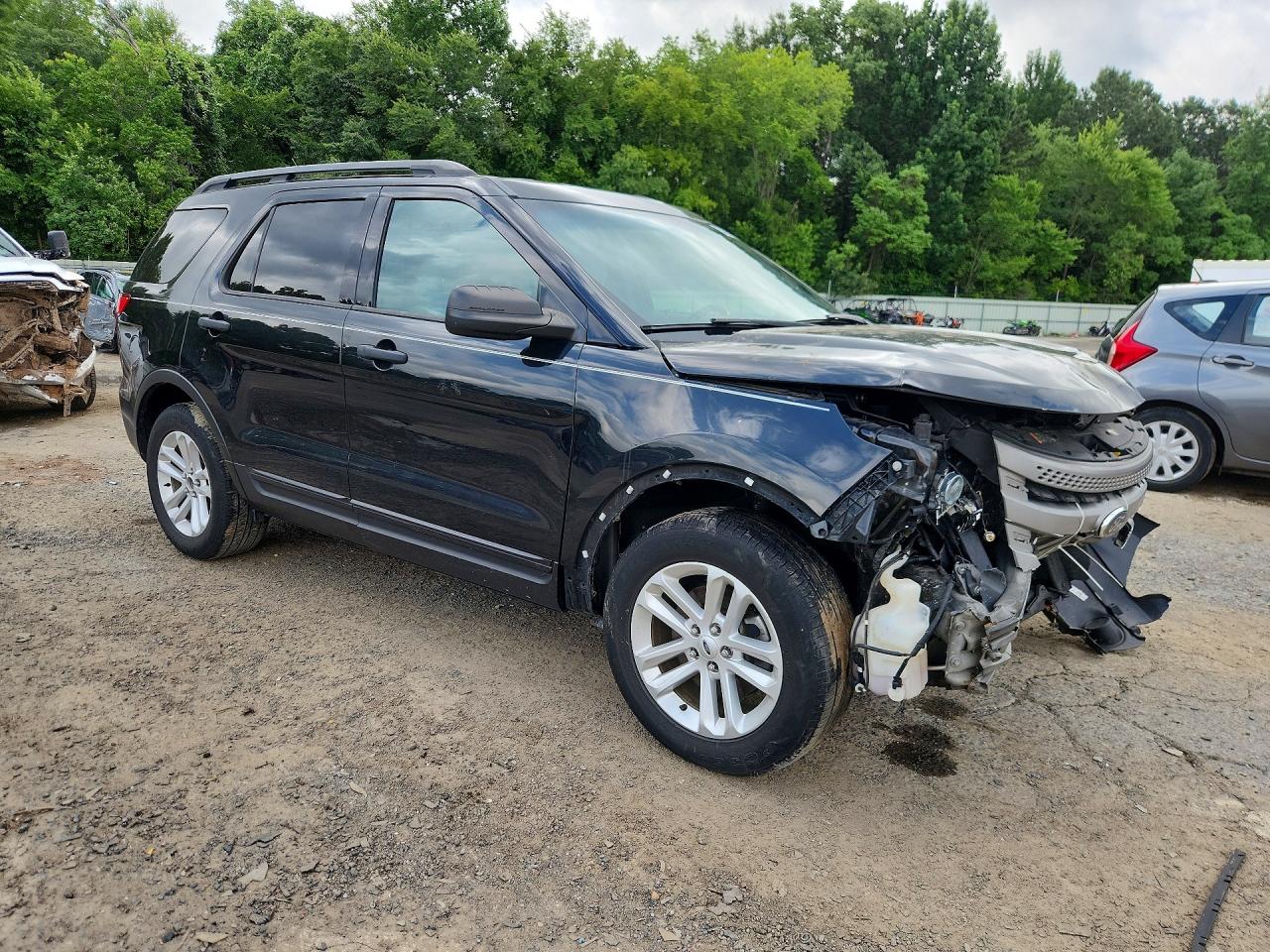 2015 Ford Explorer Black vin: 1FM5K7B81FGA76348