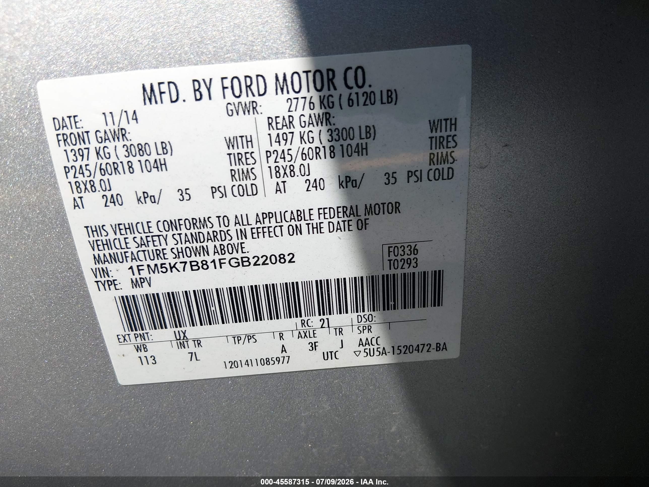 2015 Ford Explorer   Silver vin: 1FM5K7B81FGB22082