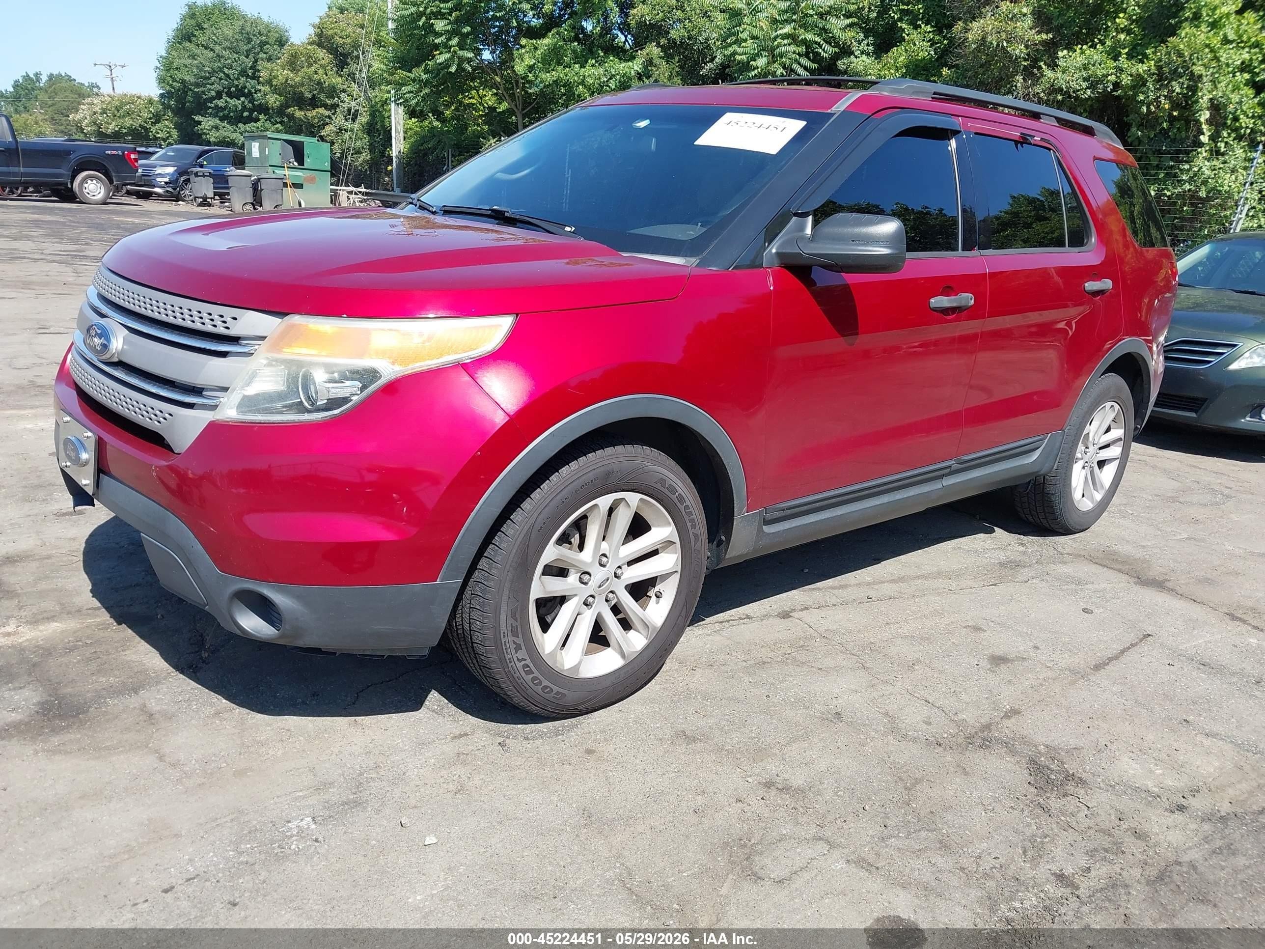 2015 Ford Explorer Red vin: 1FM5K7B81FGC45140