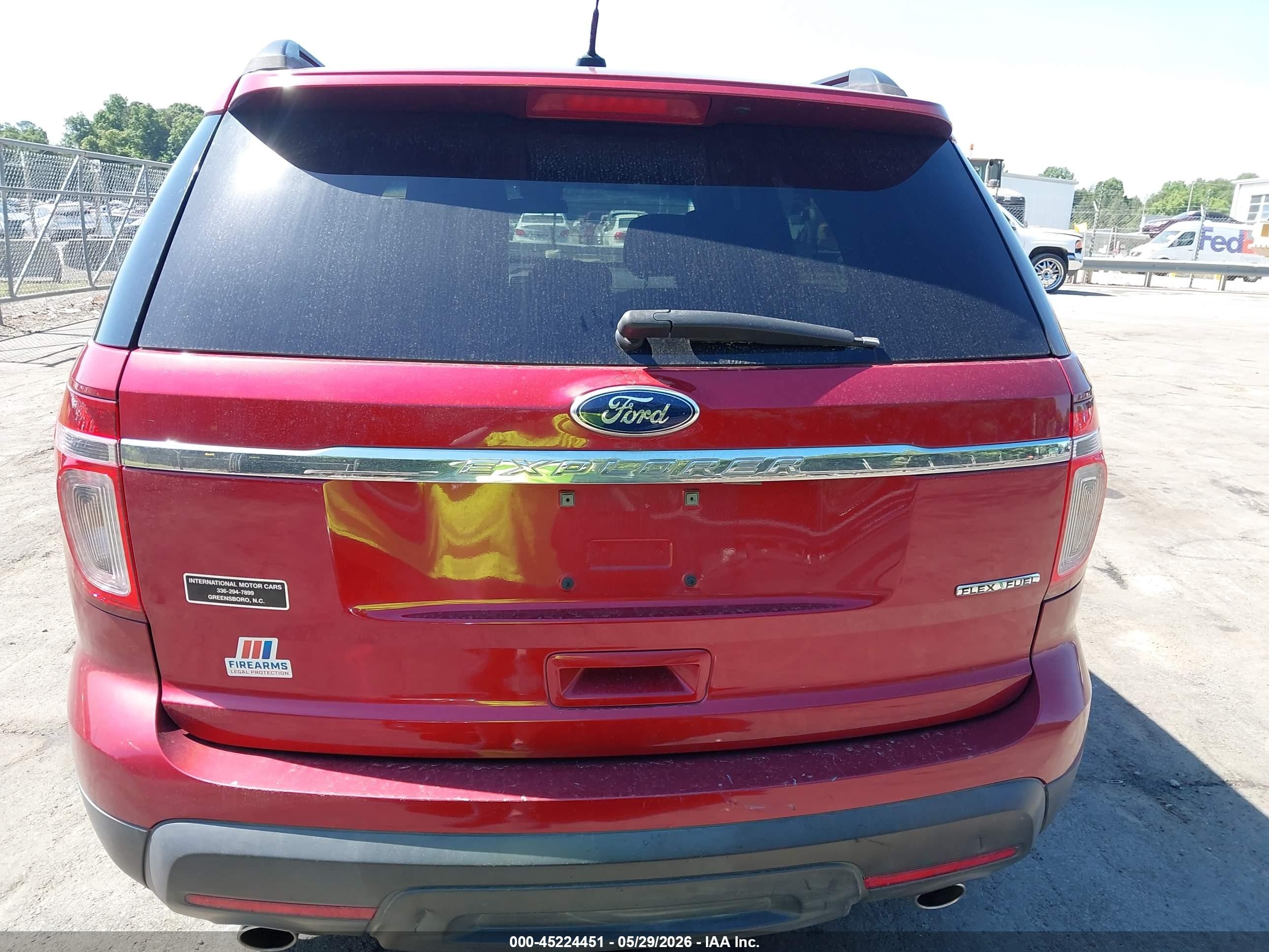 2015 Ford Explorer Red vin: 1FM5K7B81FGC45140