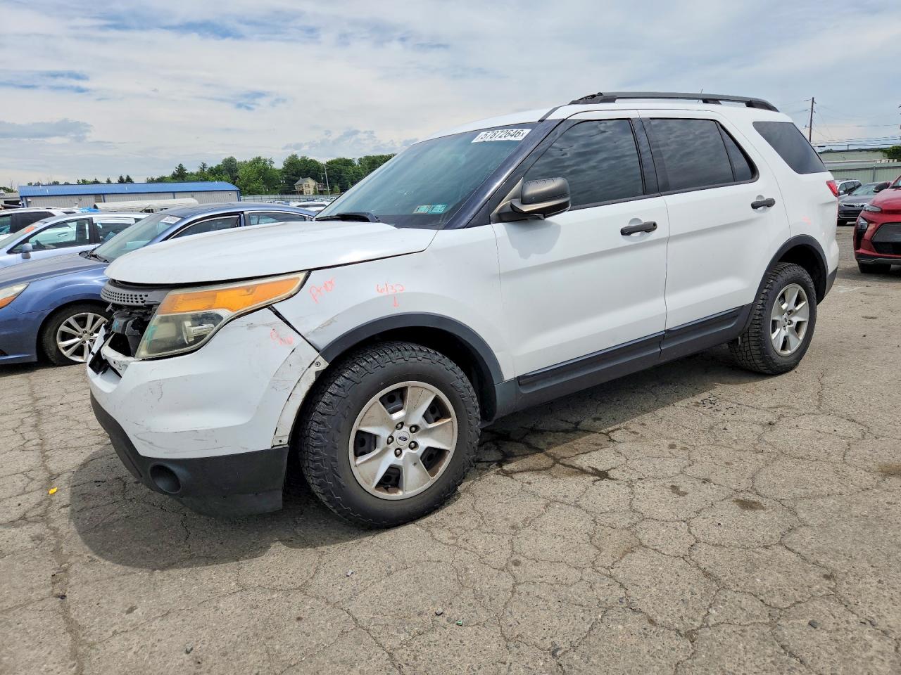 2013 Ford Explorer Белый vin: 1FM5K7B82DGA55540