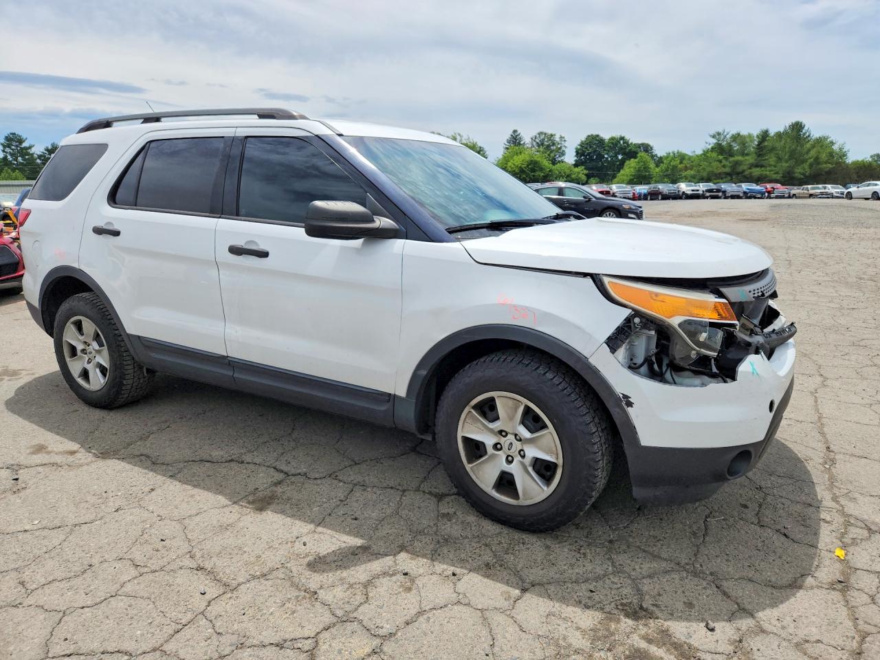 2013 Ford Explorer White vin: 1FM5K7B82DGA55540