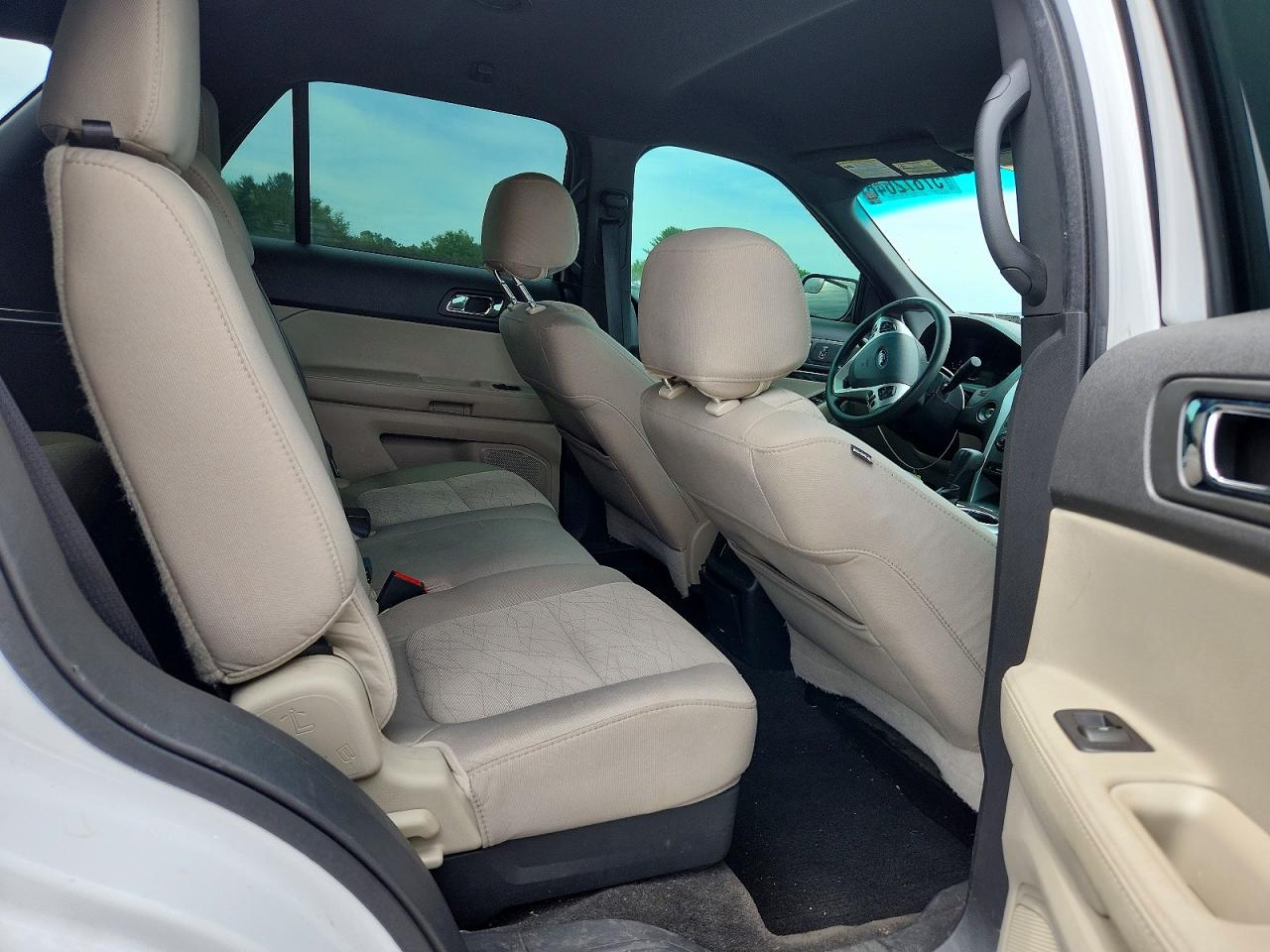 2013 Ford Explorer White vin: 1FM5K7B82DGA55540