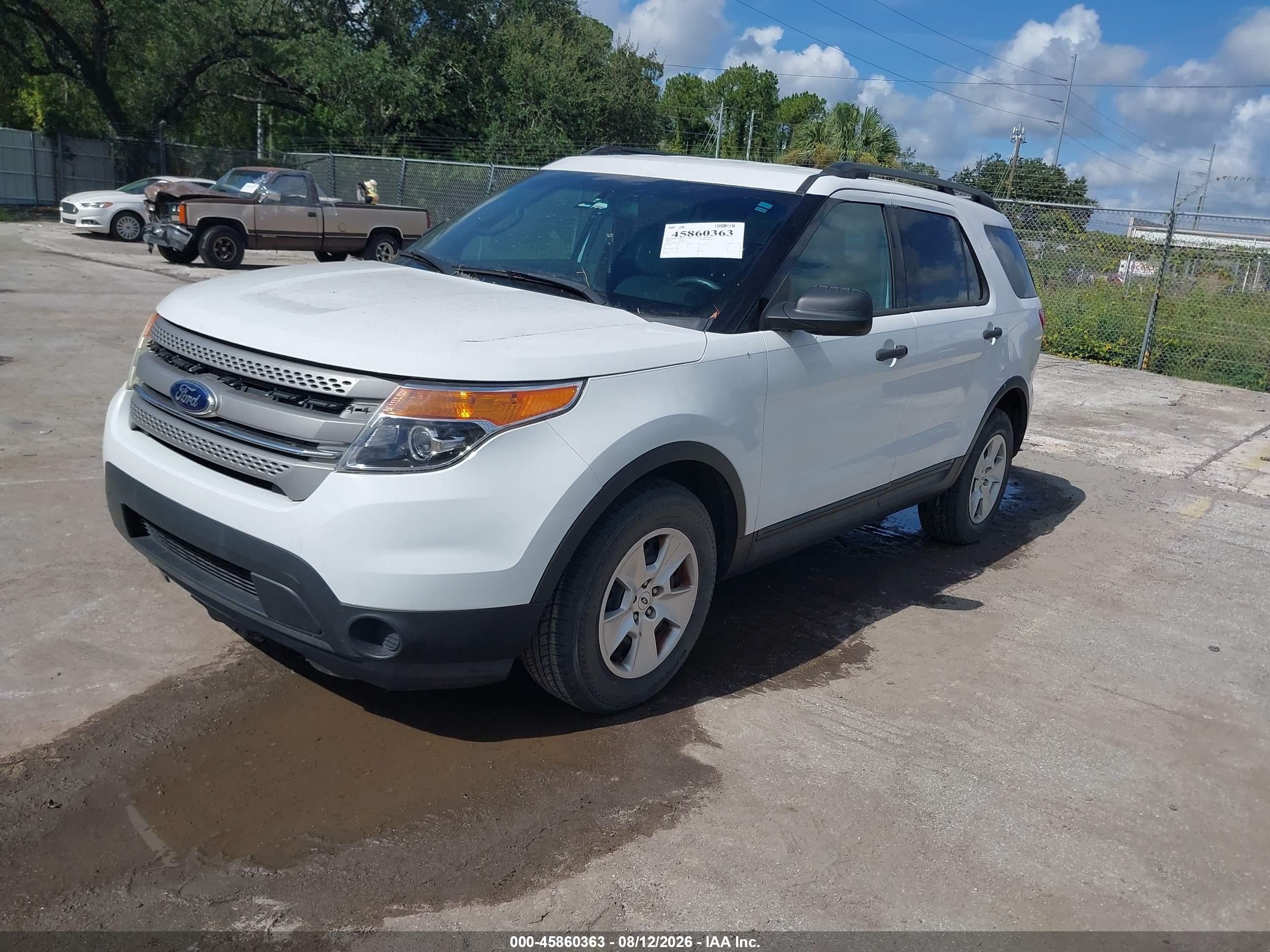 2014 Ford Explorer   White vin: 1FM5K7B82EGA53076