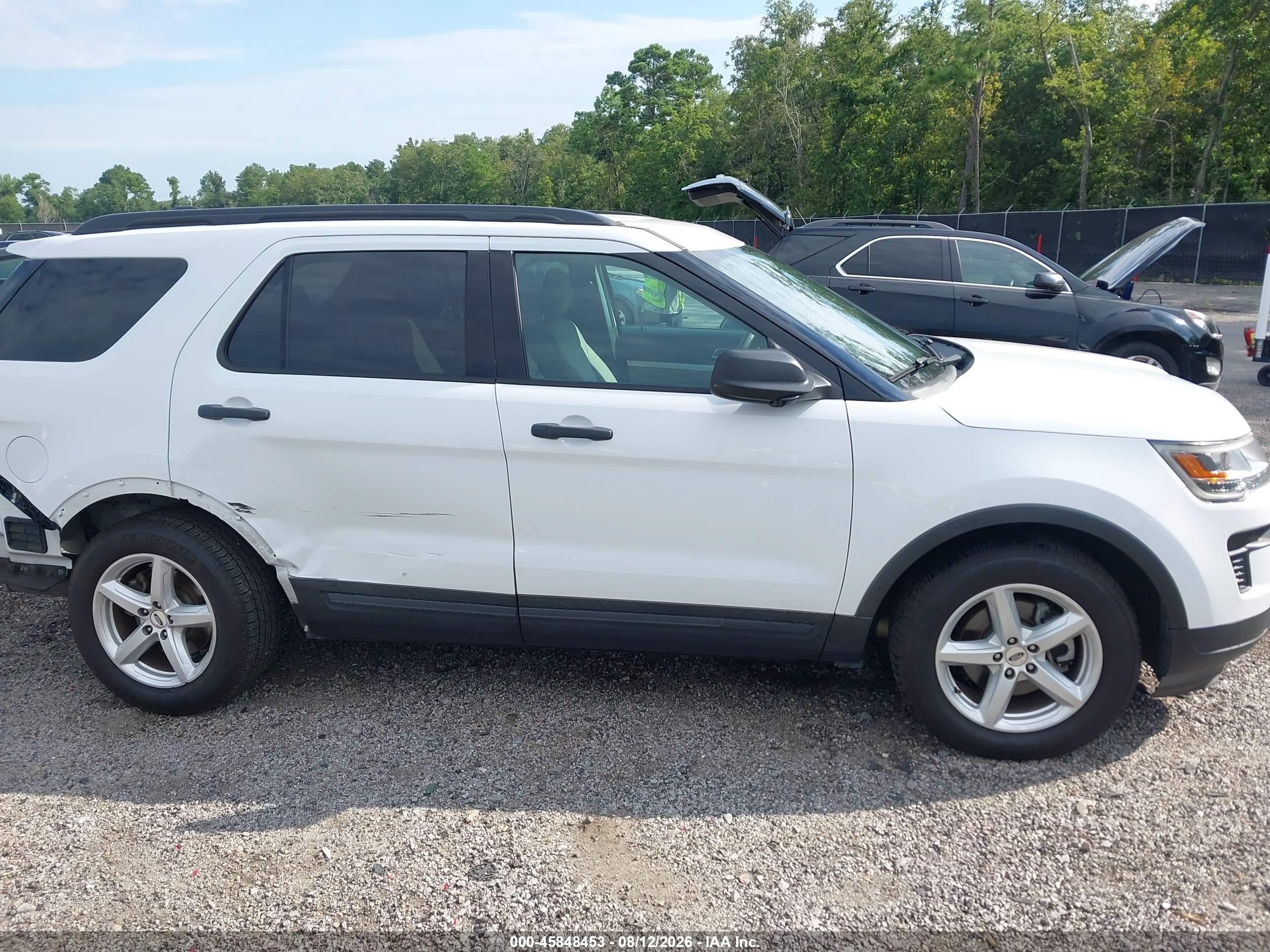 2018 Ford Explorer   Белый vin: 1FM5K7B82JGB09379