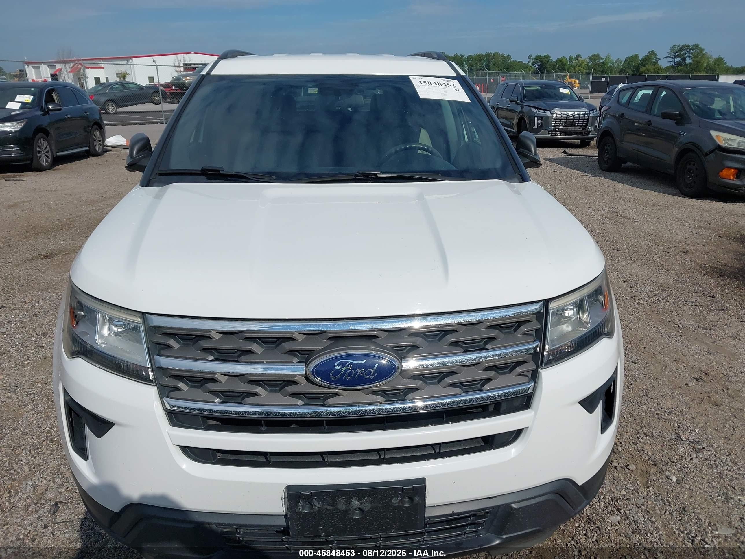 2018 Ford Explorer   Белый vin: 1FM5K7B82JGB09379