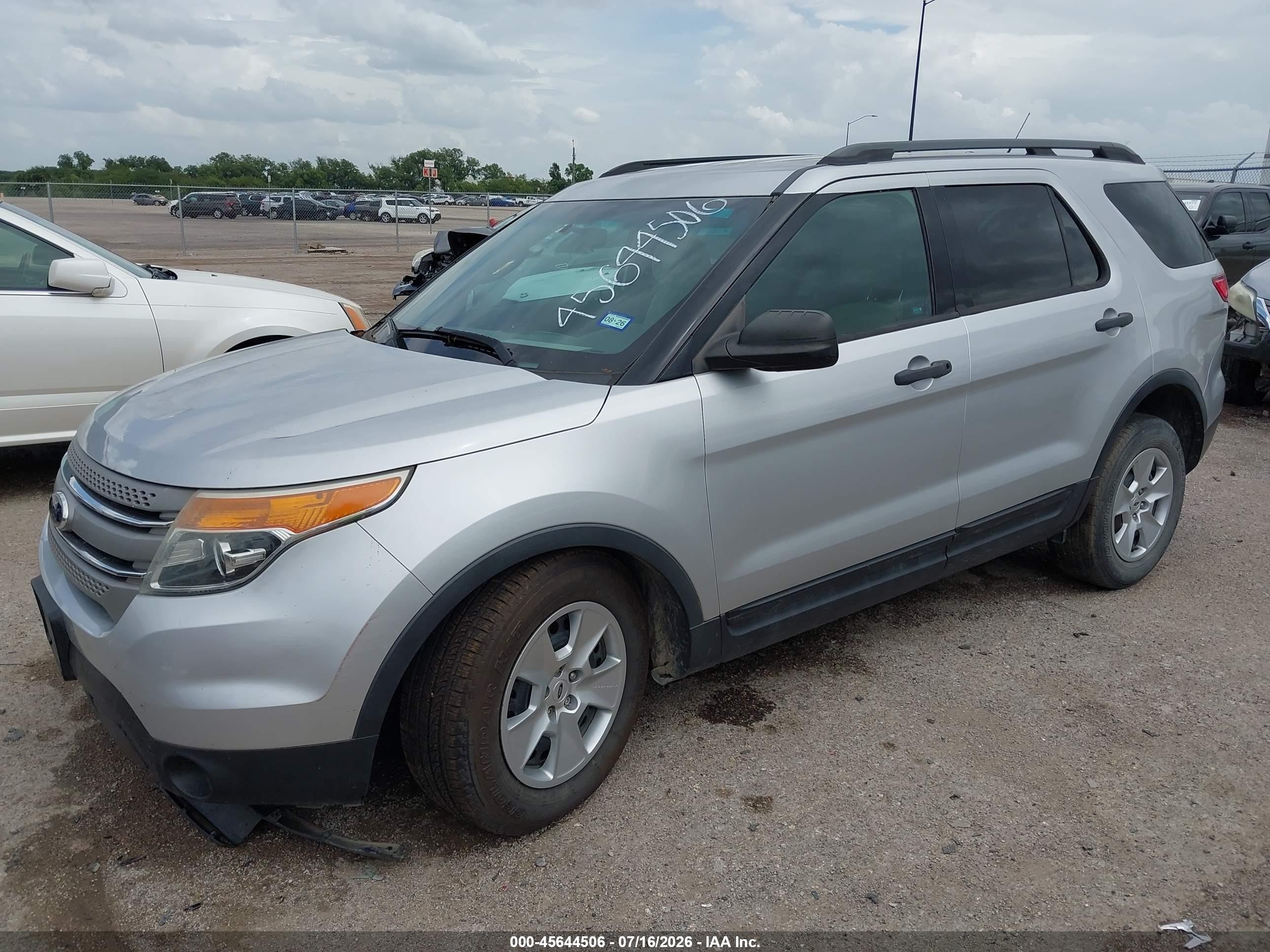 2014 Ford Explorer Silver vin: 1FM5K7B83EGA27425