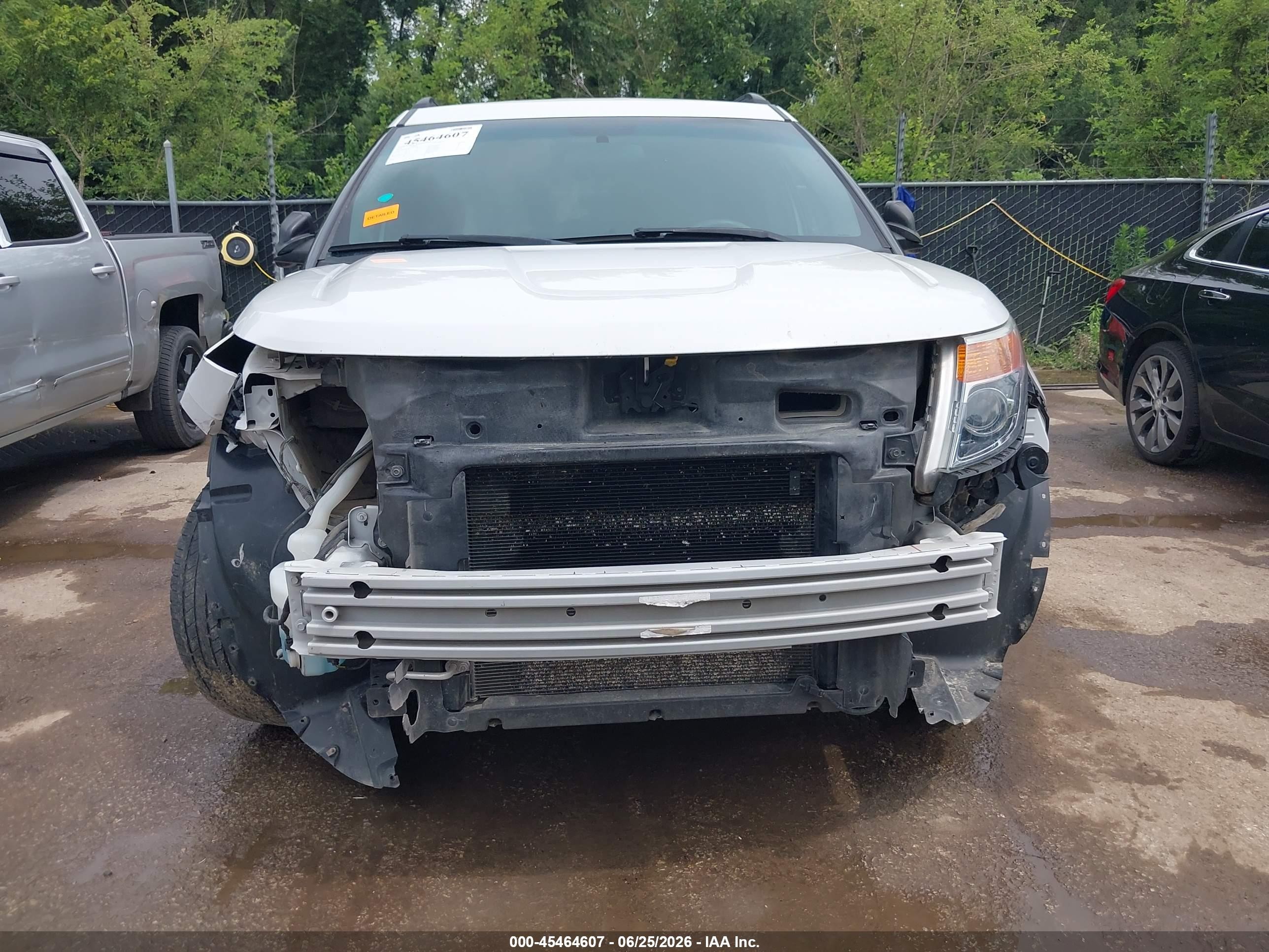 2014 Ford Explorer White vin: 1FM5K7B83EGC47583