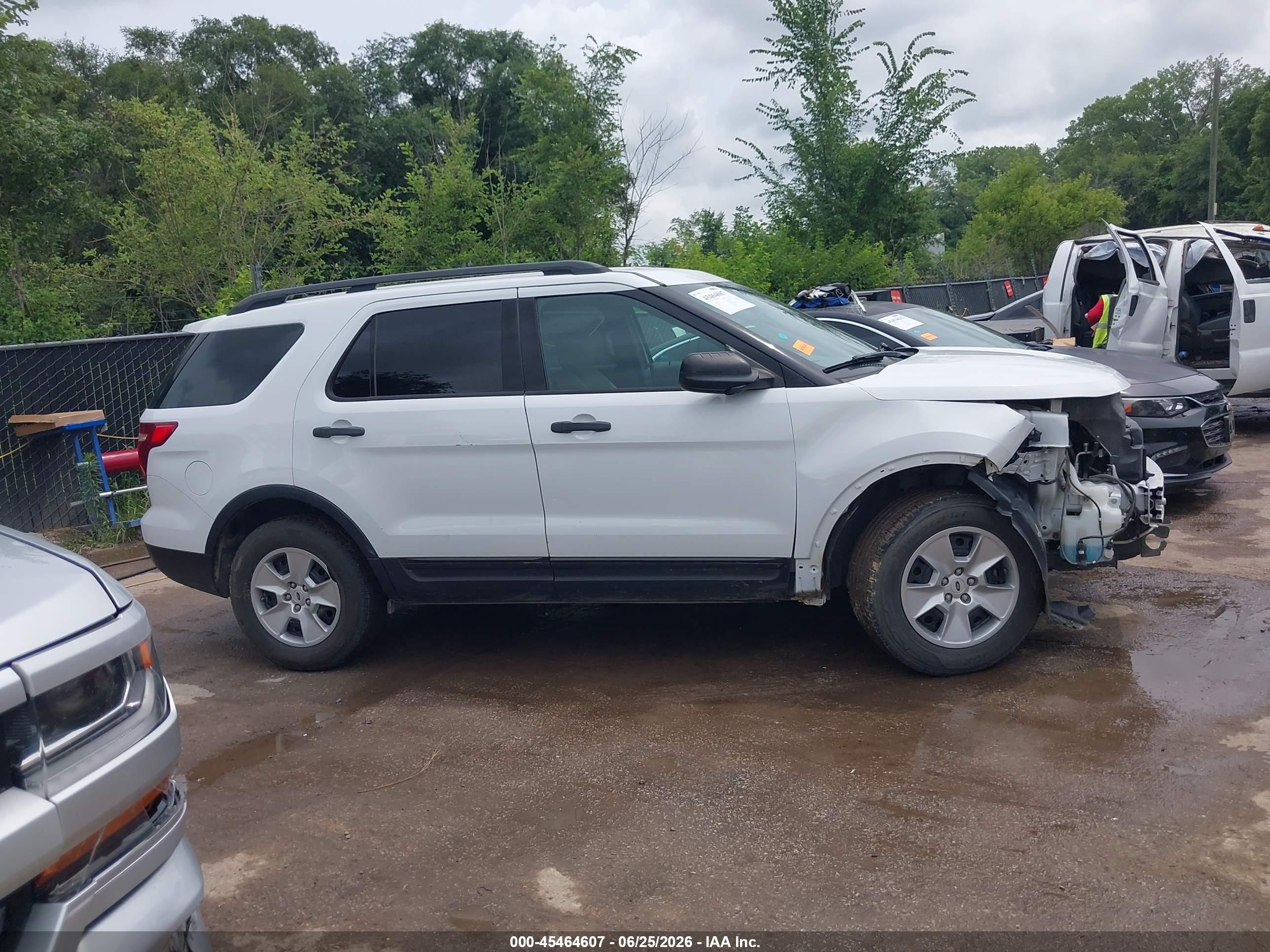 2014 Ford Explorer White vin: 1FM5K7B83EGC47583