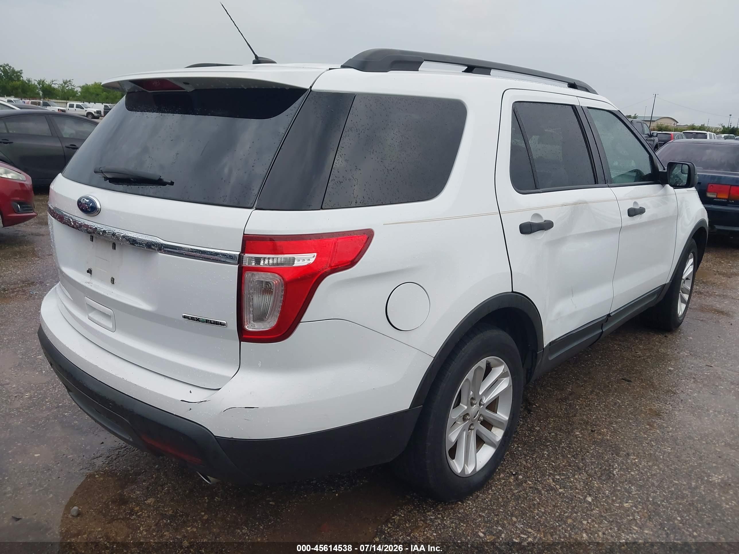2015 Ford Explorer   White vin: 1FM5K7B83FGA51483