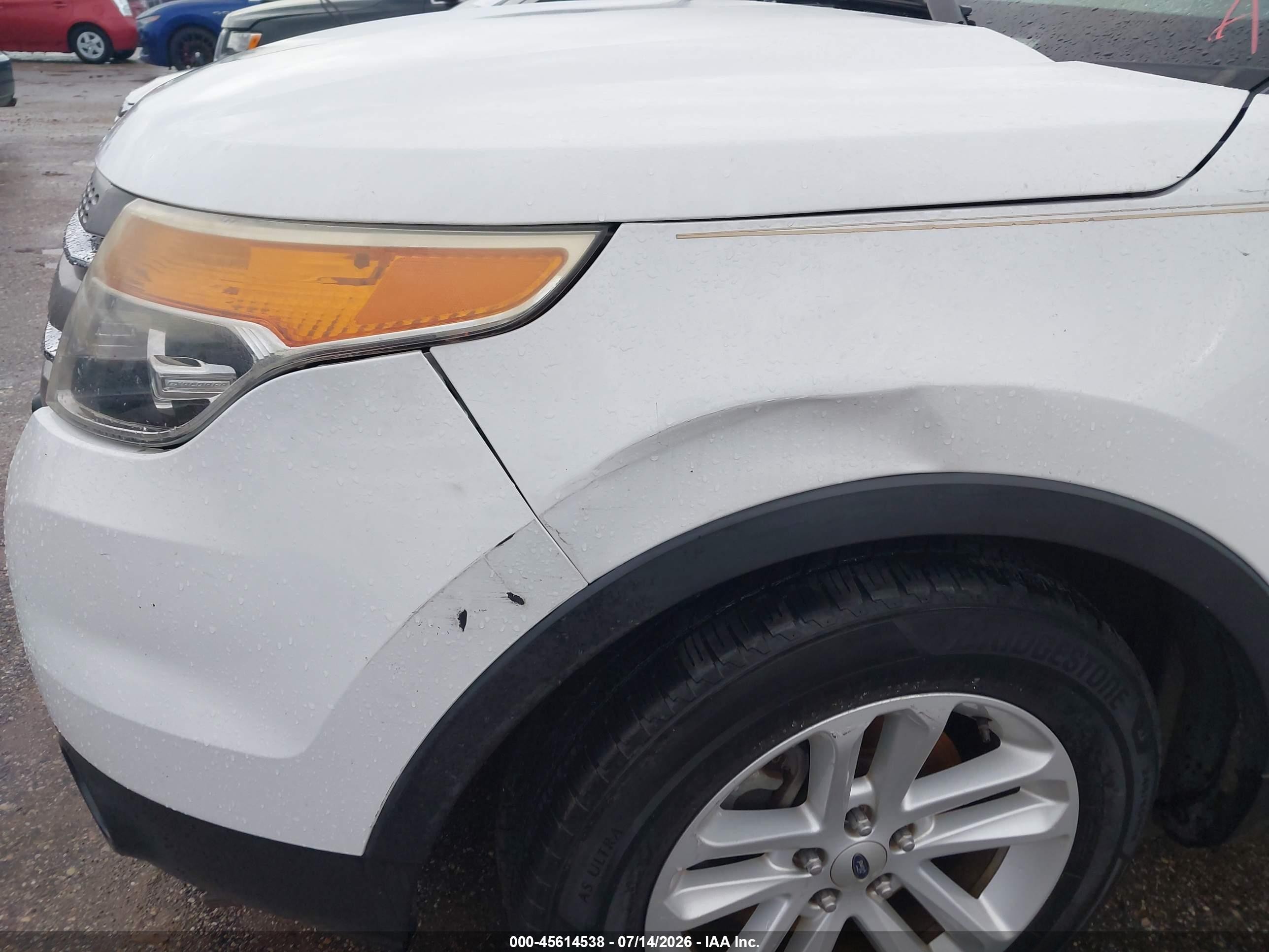 2015 Ford Explorer   White vin: 1FM5K7B83FGA51483