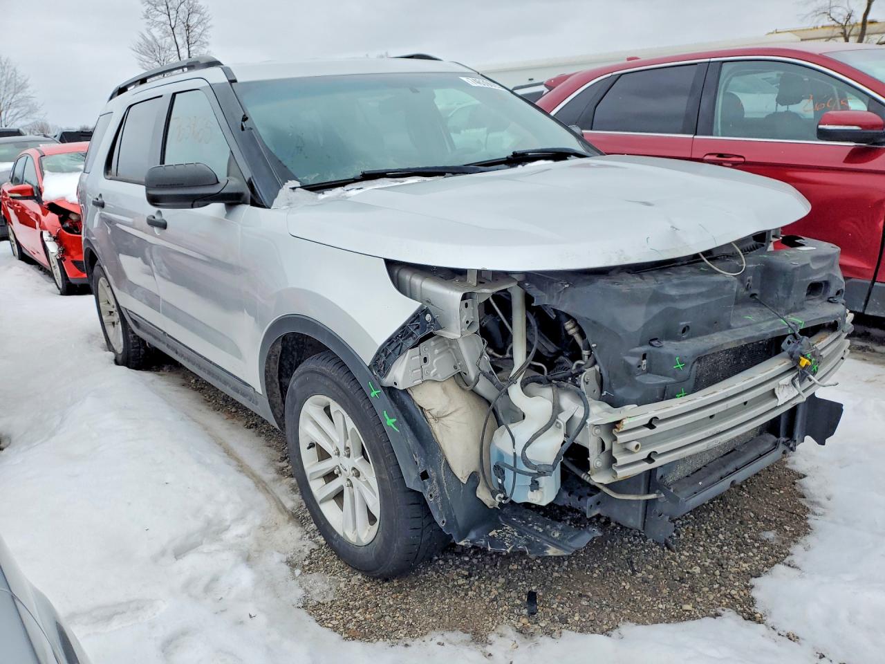 2015 Ford Explorer Silver vin: 1FM5K7B84FGA53081