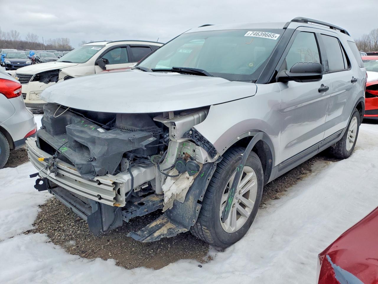 2015 Ford Explorer Silver vin: 1FM5K7B84FGA53081