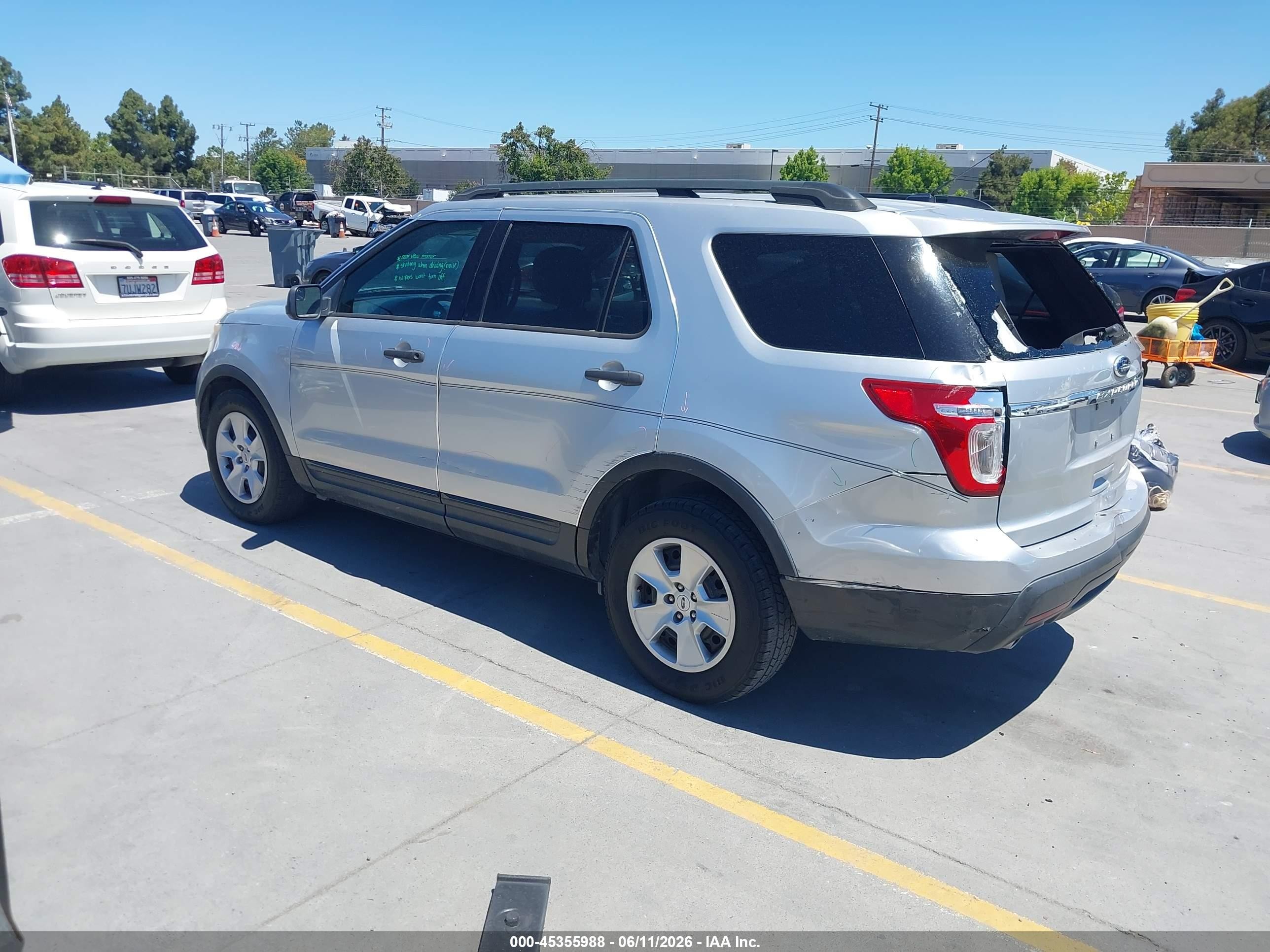 2013 Ford Explorer Gray vin: 1FM5K7B85DGA17851