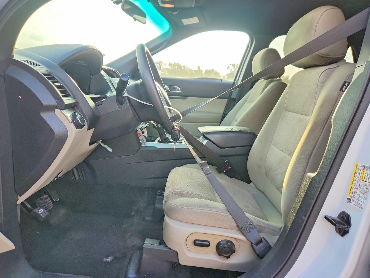 2015 Ford Explorer White vin: 1FM5K7B85FGA84498
