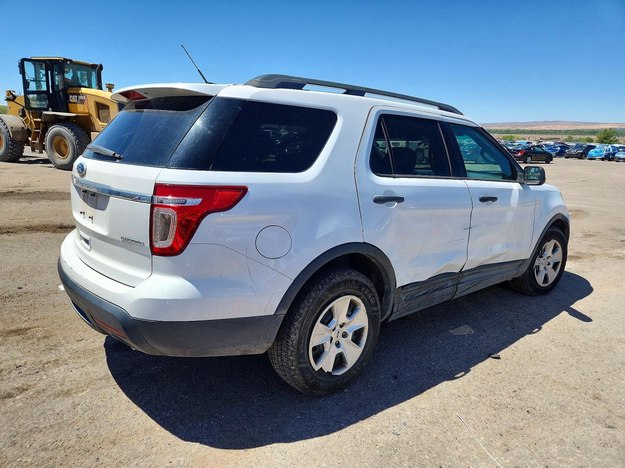 2014 Ford Explorer White vin: 1FM5K7B86EGA01479