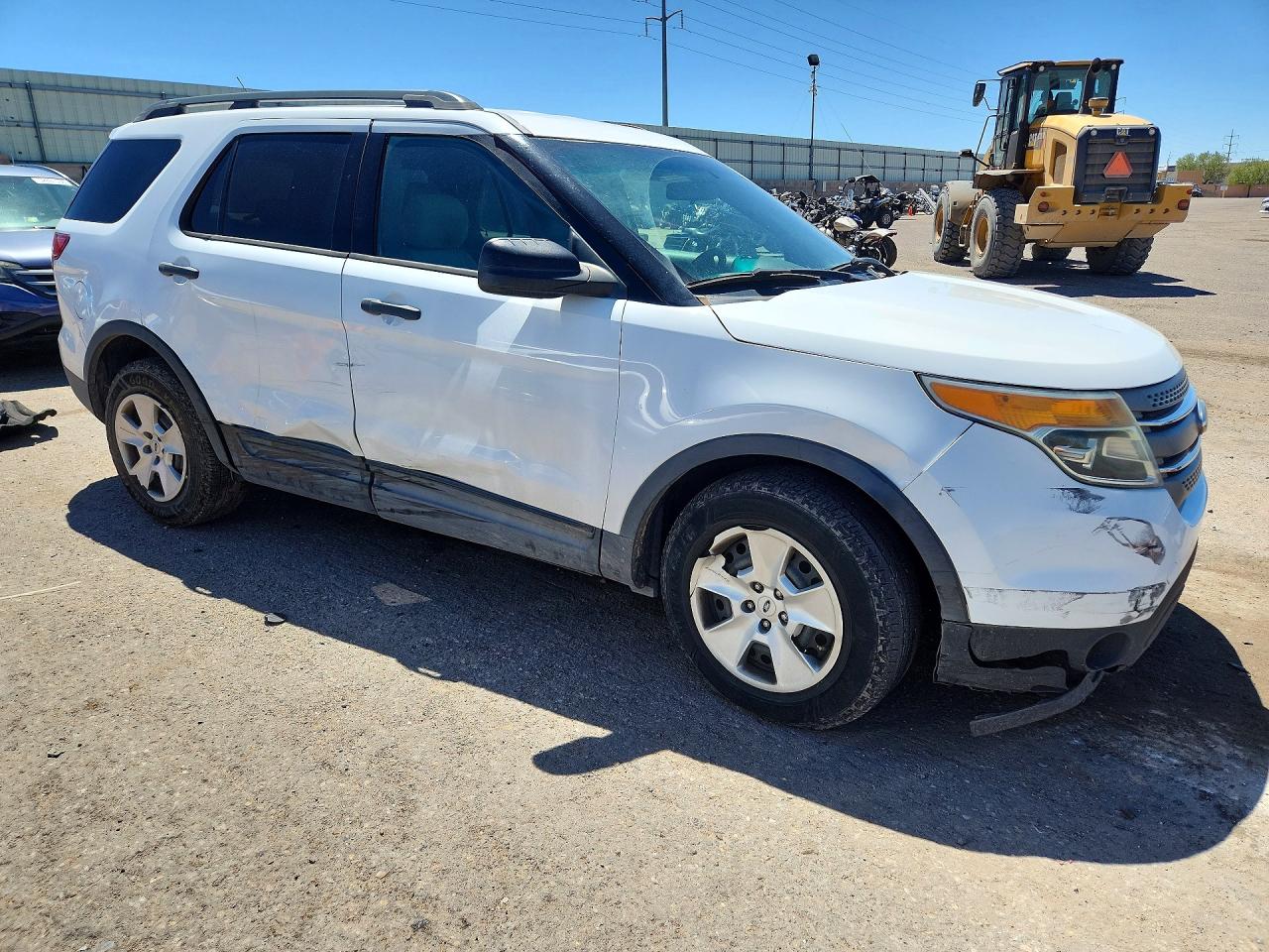 2014 Ford Explorer White vin: 1FM5K7B86EGA01479