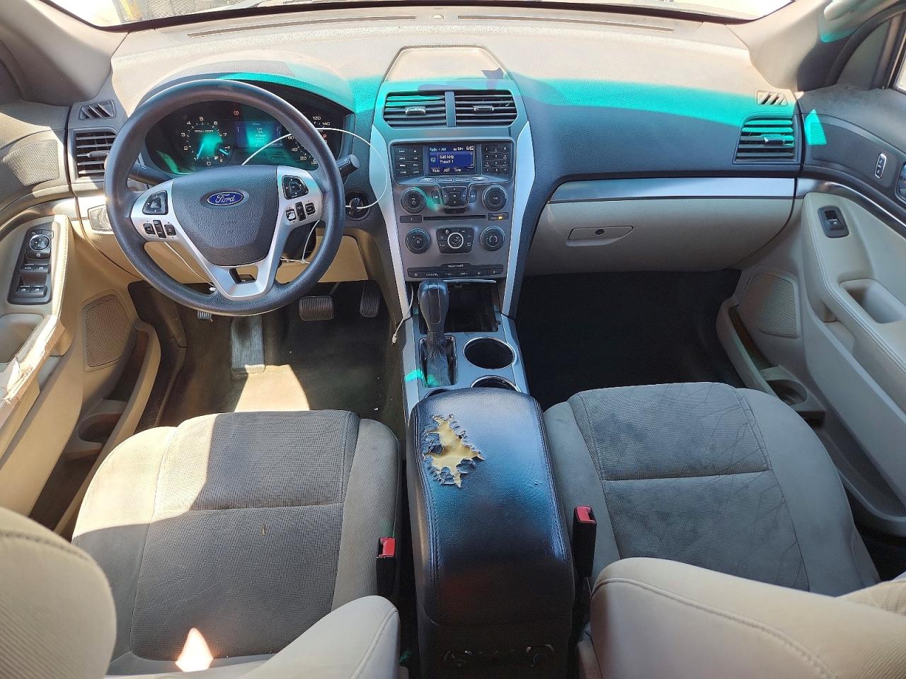 2014 Ford Explorer White vin: 1FM5K7B86EGA01479