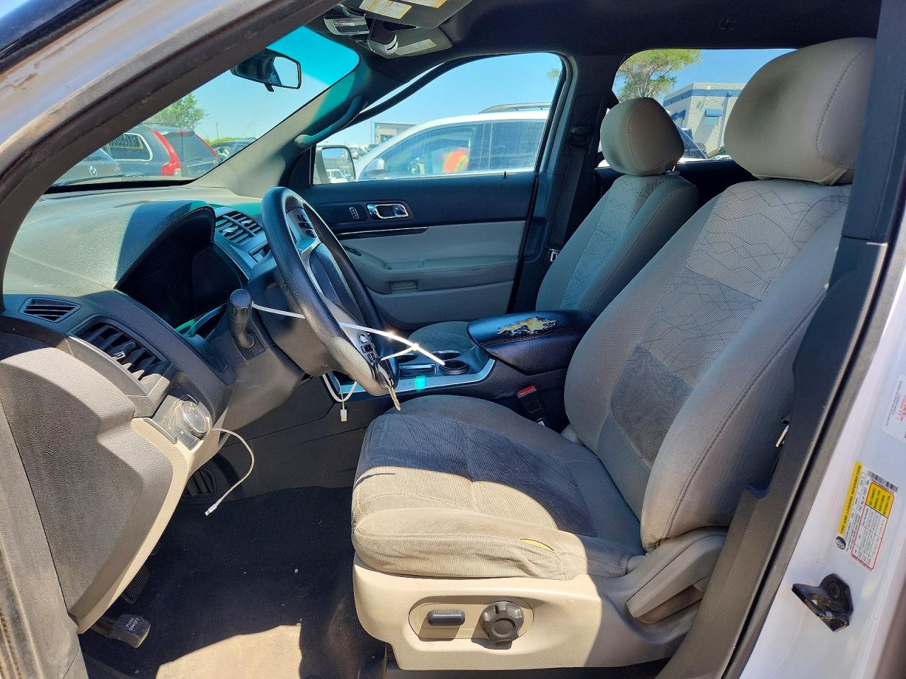 2014 Ford Explorer White vin: 1FM5K7B86EGA01479