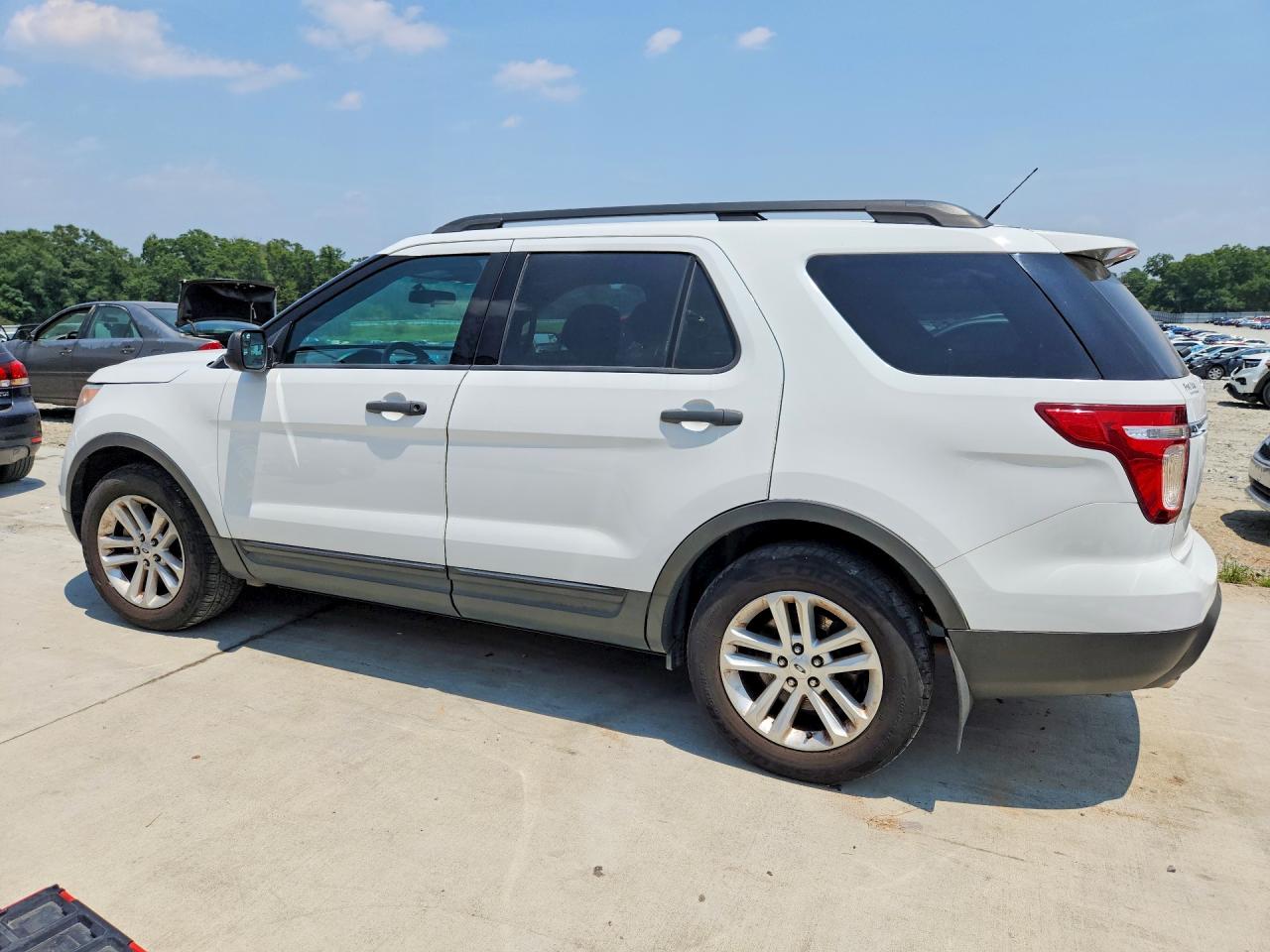 2015 Ford Explorer White vin: 1FM5K7B86FGB36754
