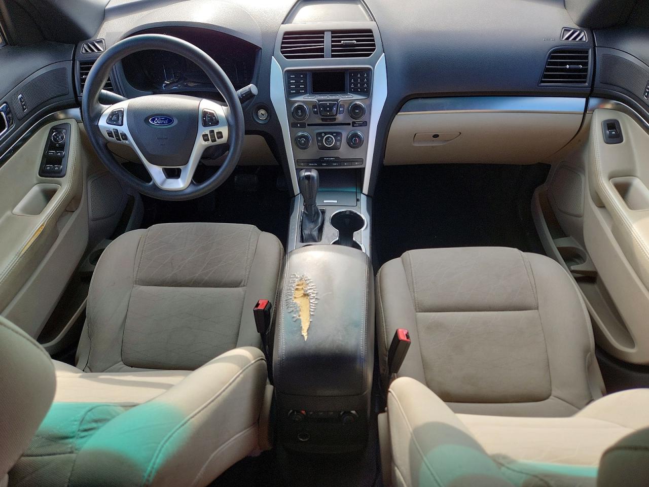 2015 Ford Explorer White vin: 1FM5K7B86FGC24431