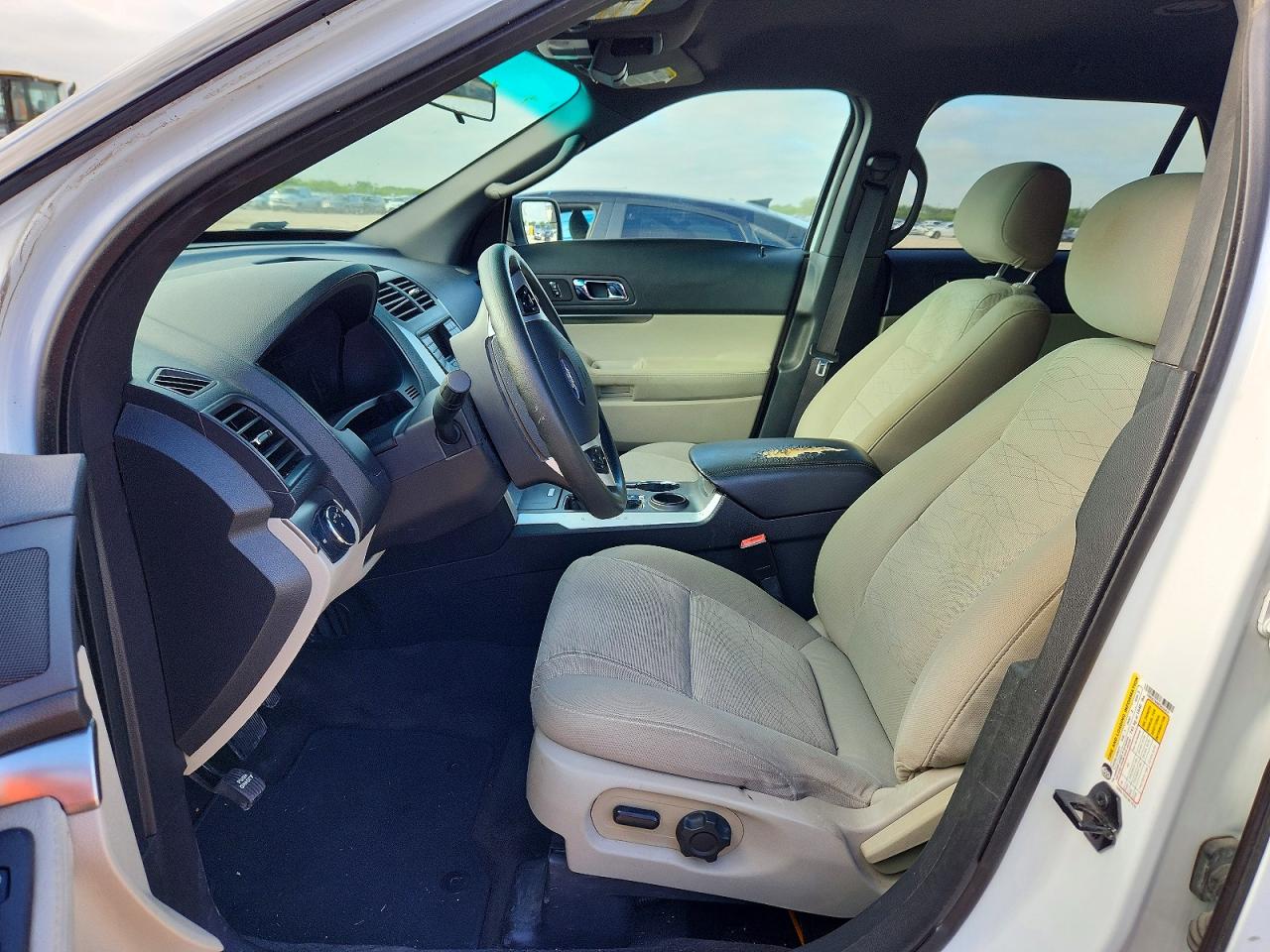 2015 Ford Explorer White vin: 1FM5K7B86FGC24431