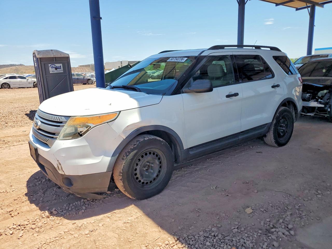 2013 Ford Explorer White vin: 1FM5K7B87DGC61789