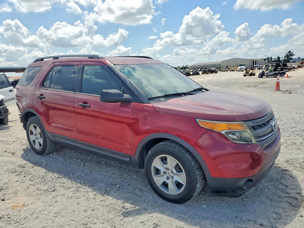 2014 Ford Explorer Red vin: 1FM5K7B87EGA79625