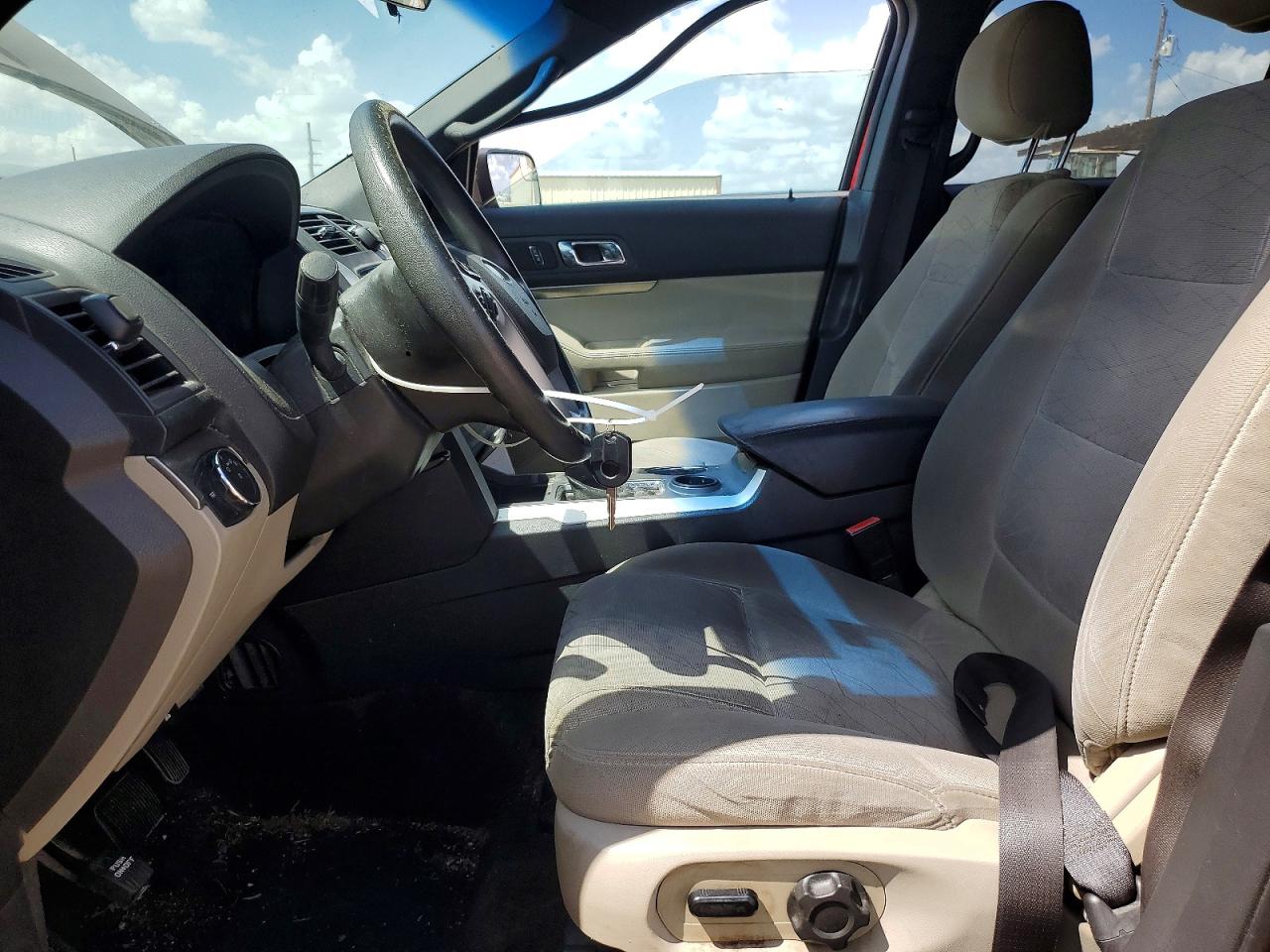2014 Ford Explorer Red vin: 1FM5K7B87EGB36065
