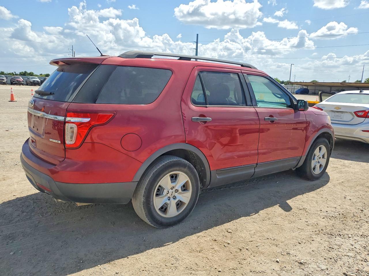 2014 Ford Explorer Red vin: 1FM5K7B87EGB36065