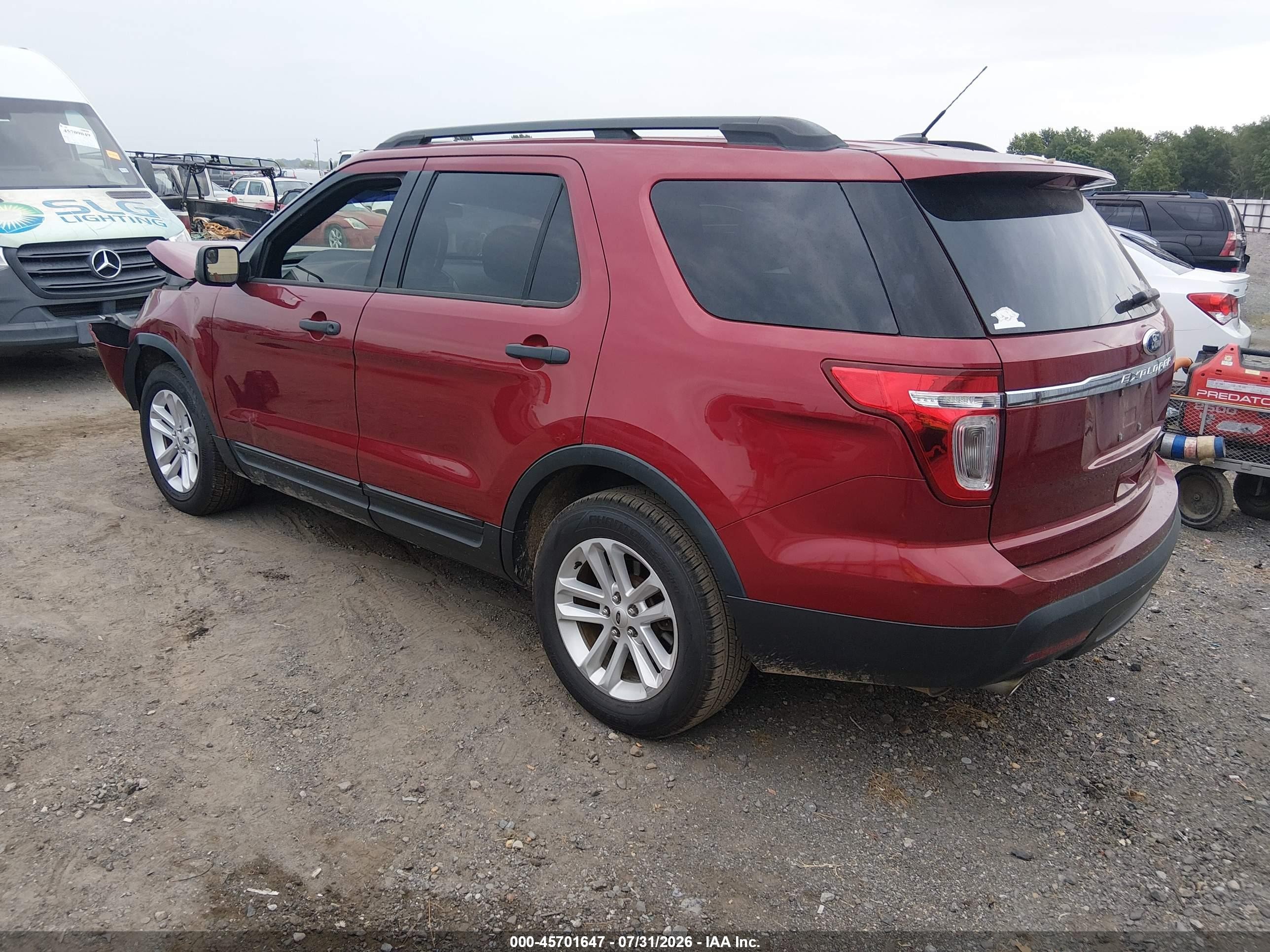 2015 Ford Explorer Red vin: 1FM5K7B87FGA91825