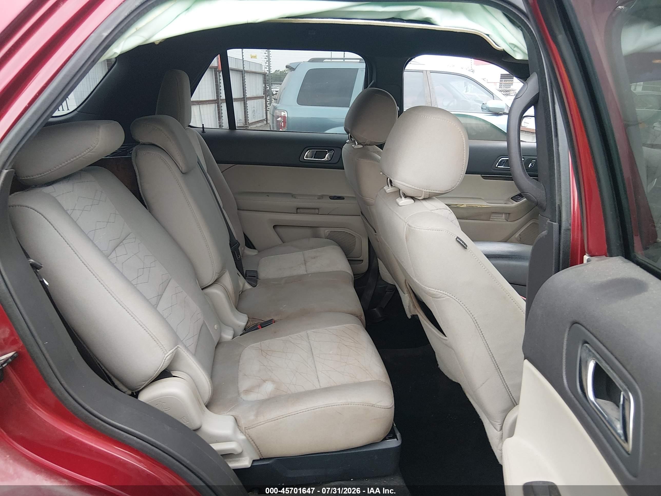 2015 Ford Explorer Red vin: 1FM5K7B87FGA91825