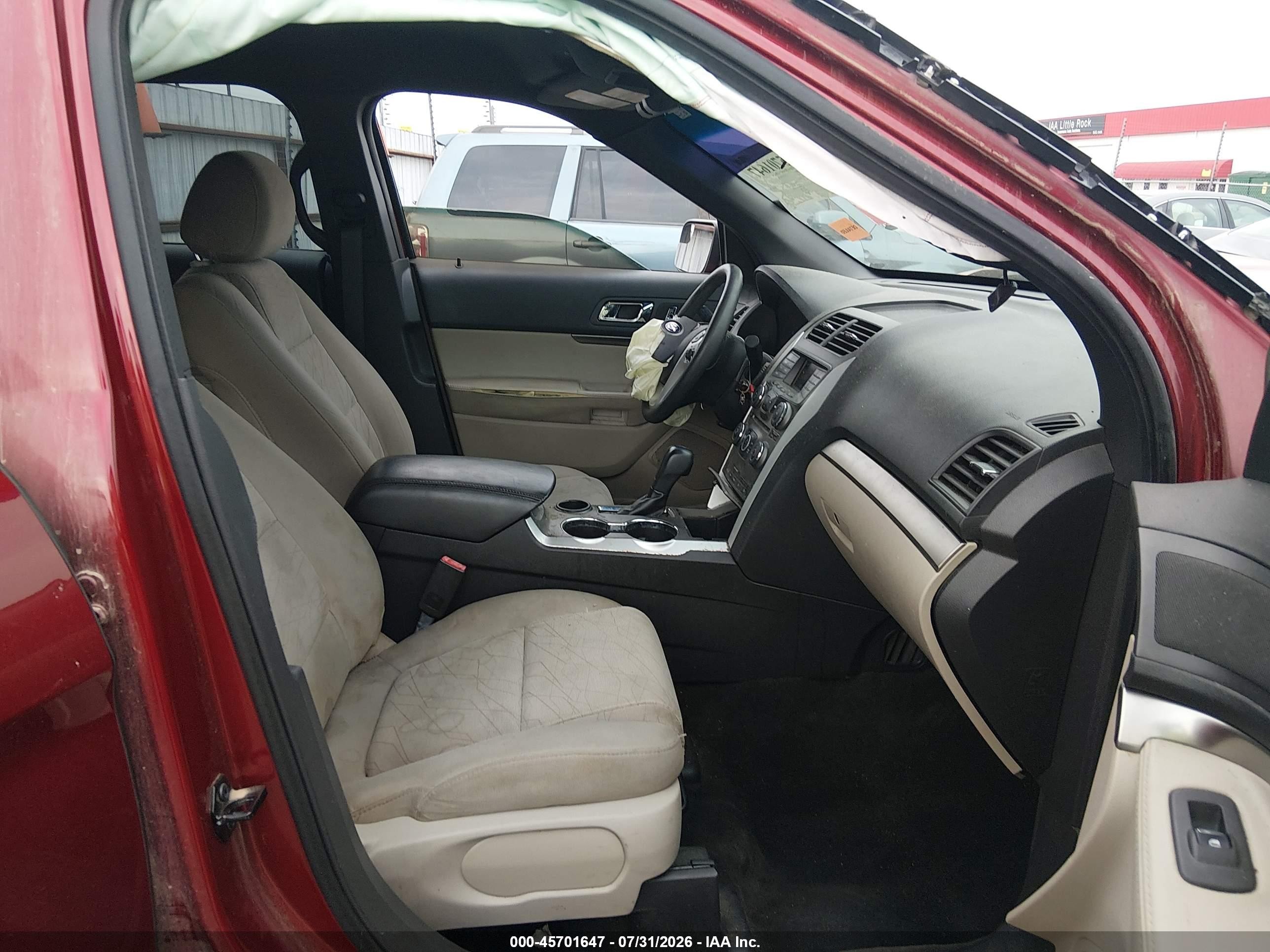 2015 Ford Explorer Red vin: 1FM5K7B87FGA91825