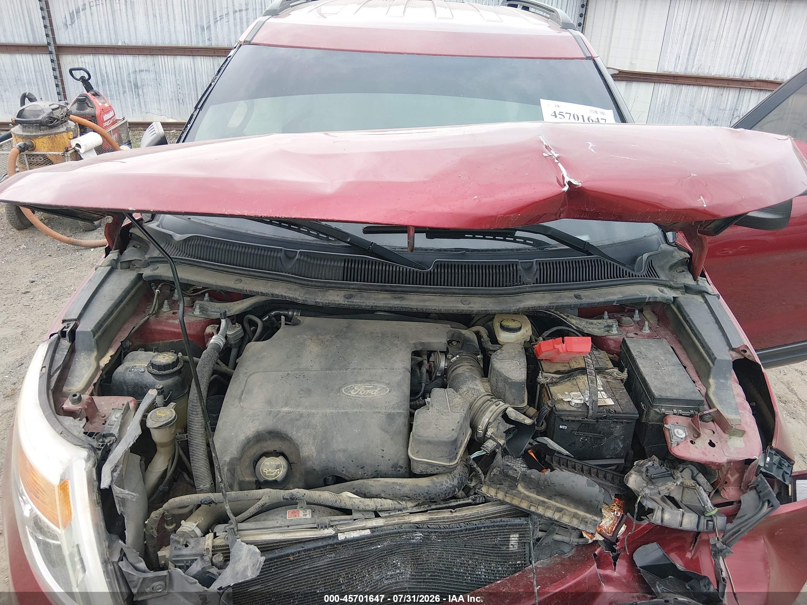 2015 Ford Explorer Red vin: 1FM5K7B87FGA91825