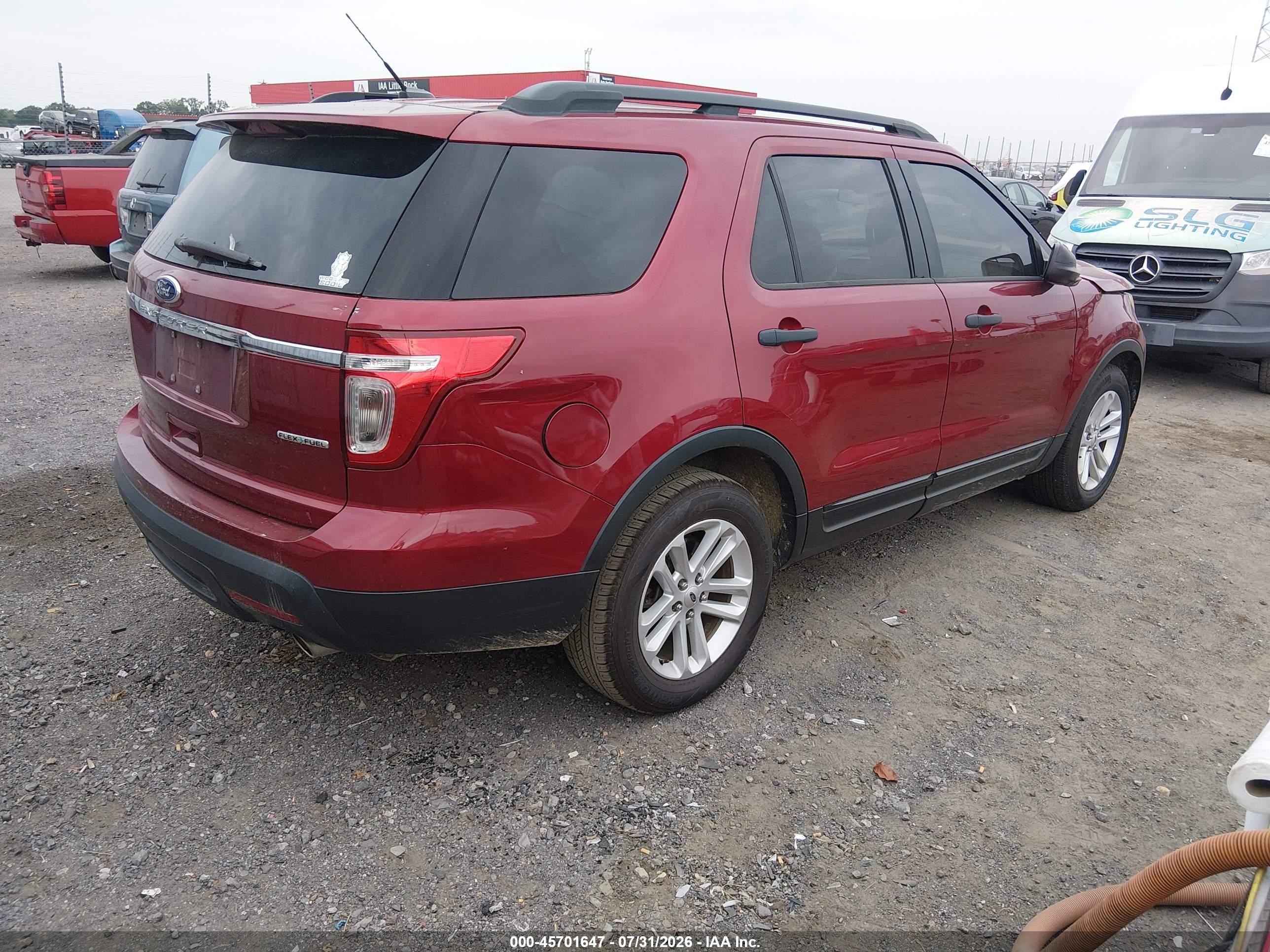 2015 Ford Explorer Red vin: 1FM5K7B87FGA91825