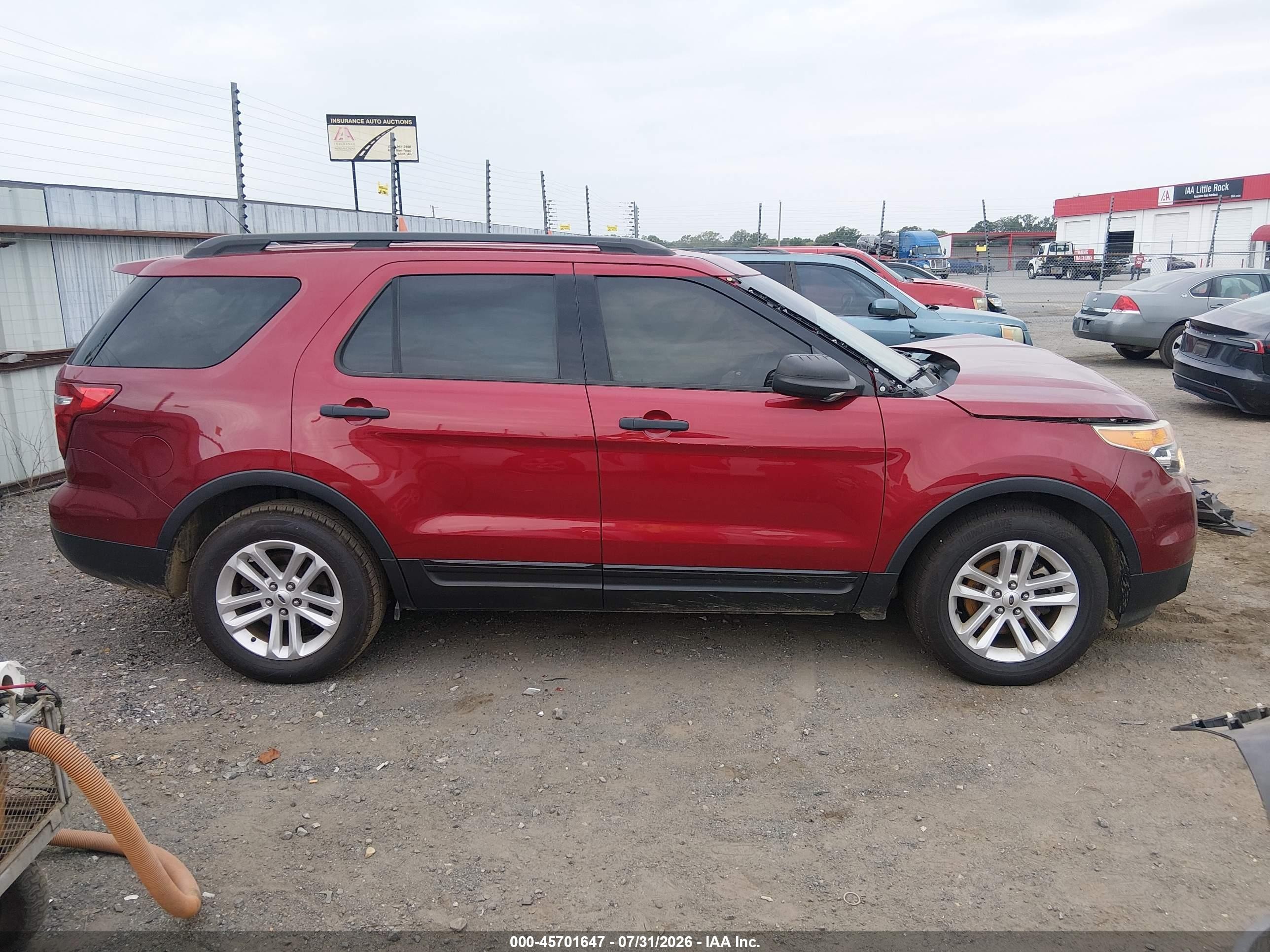 2015 Ford Explorer Red vin: 1FM5K7B87FGA91825