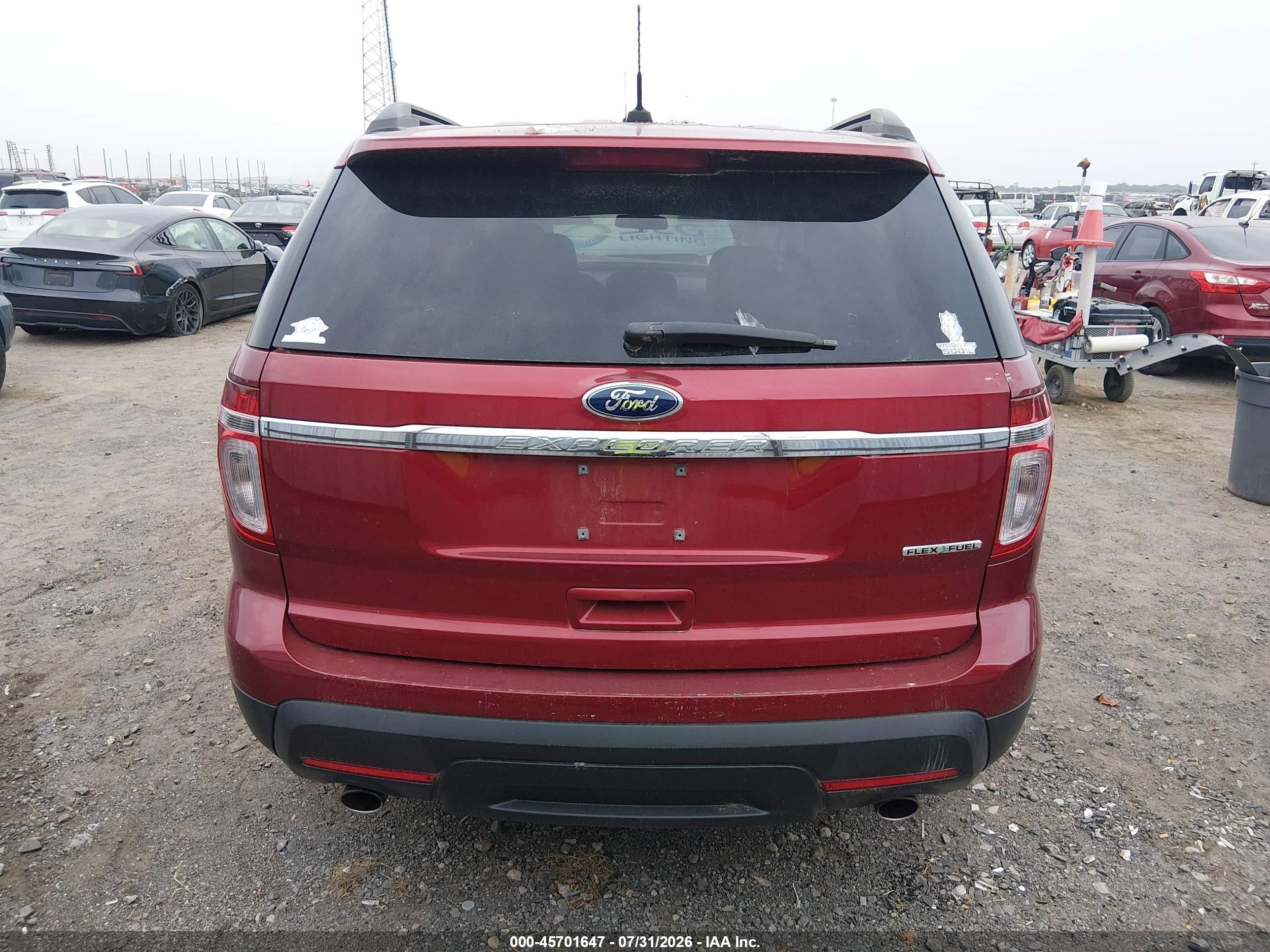 2015 Ford Explorer Red vin: 1FM5K7B87FGA91825