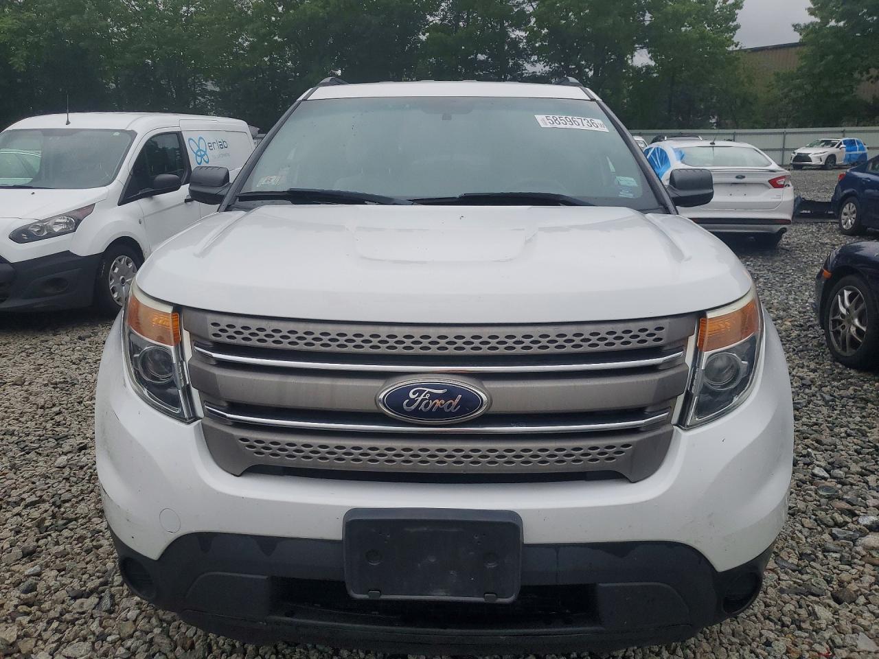 2013 Ford Explorer White vin: 1FM5K7B88DGA77512