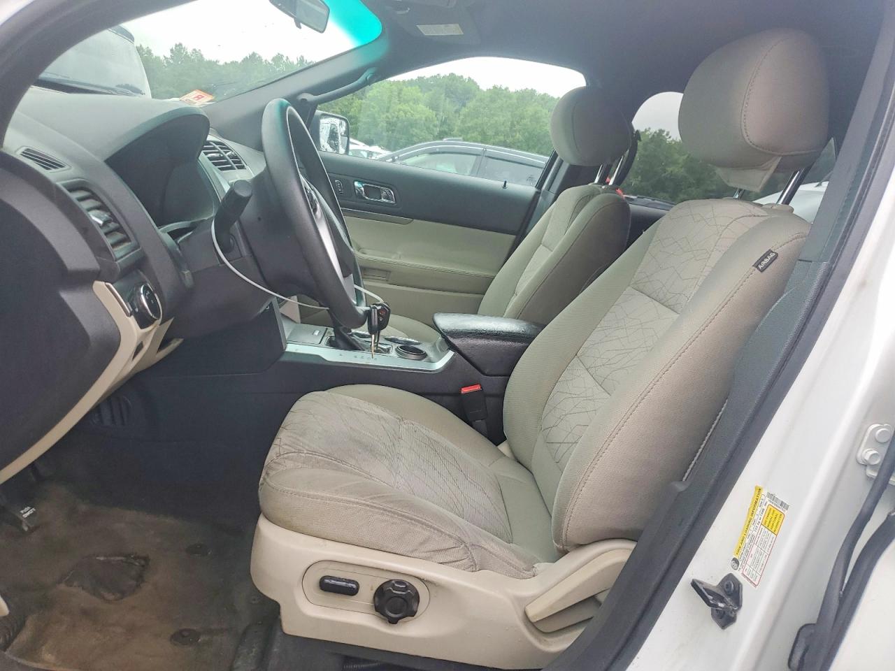 2013 Ford Explorer White vin: 1FM5K7B88DGA77512